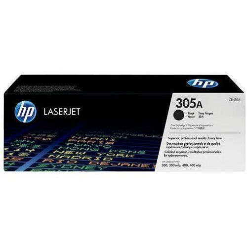HP 305A (CE410A) Original Standard Yield Laser Toner Cartridge - Single Pack - Black - 1 Each