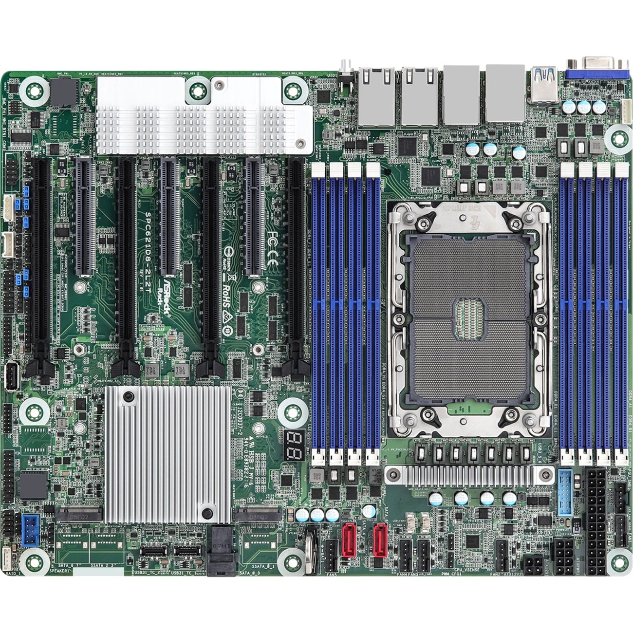 ASRock SPC621D8-2L2T Server Motherboard - Intel C621A Chipset - Socket LGA-4189 - ATX