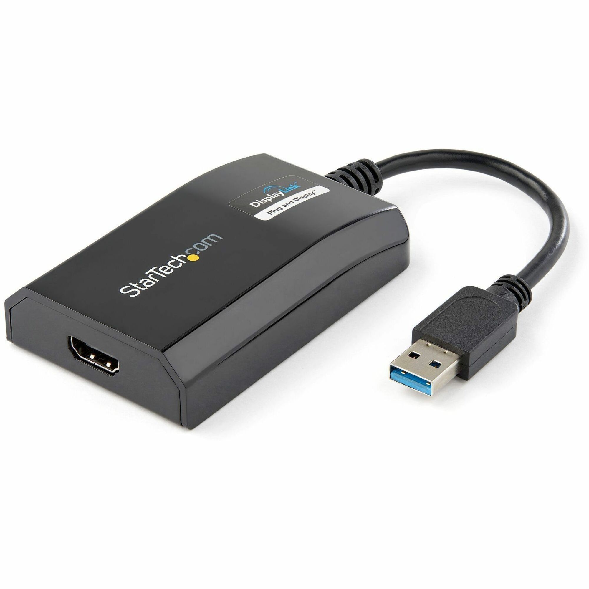 StarTech USB 3.0 to HDMI Adapter, DisplayLink Certified, 1920x1200, USB-A to HDMI Display Adapter, External Graphics Card for Mac/PC