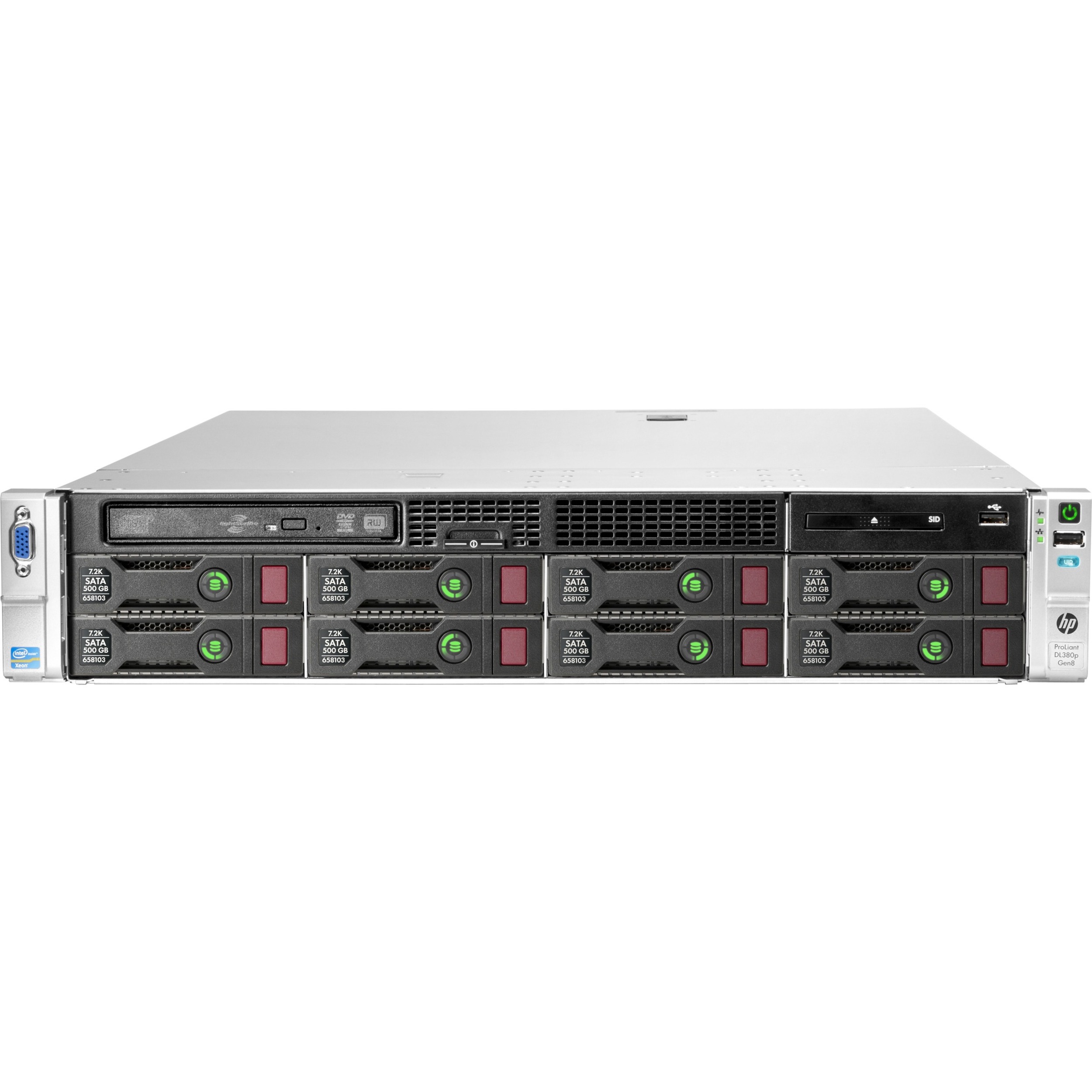 HPE - IMSourcing Certified Pre-Owned ProLiant DL380p G8 2U Rack Server - 2 Xeon E5-2660 2.20 GHz - 32 GB RAM - Serial Attached SCSI (SAS) Controller - Refurbished