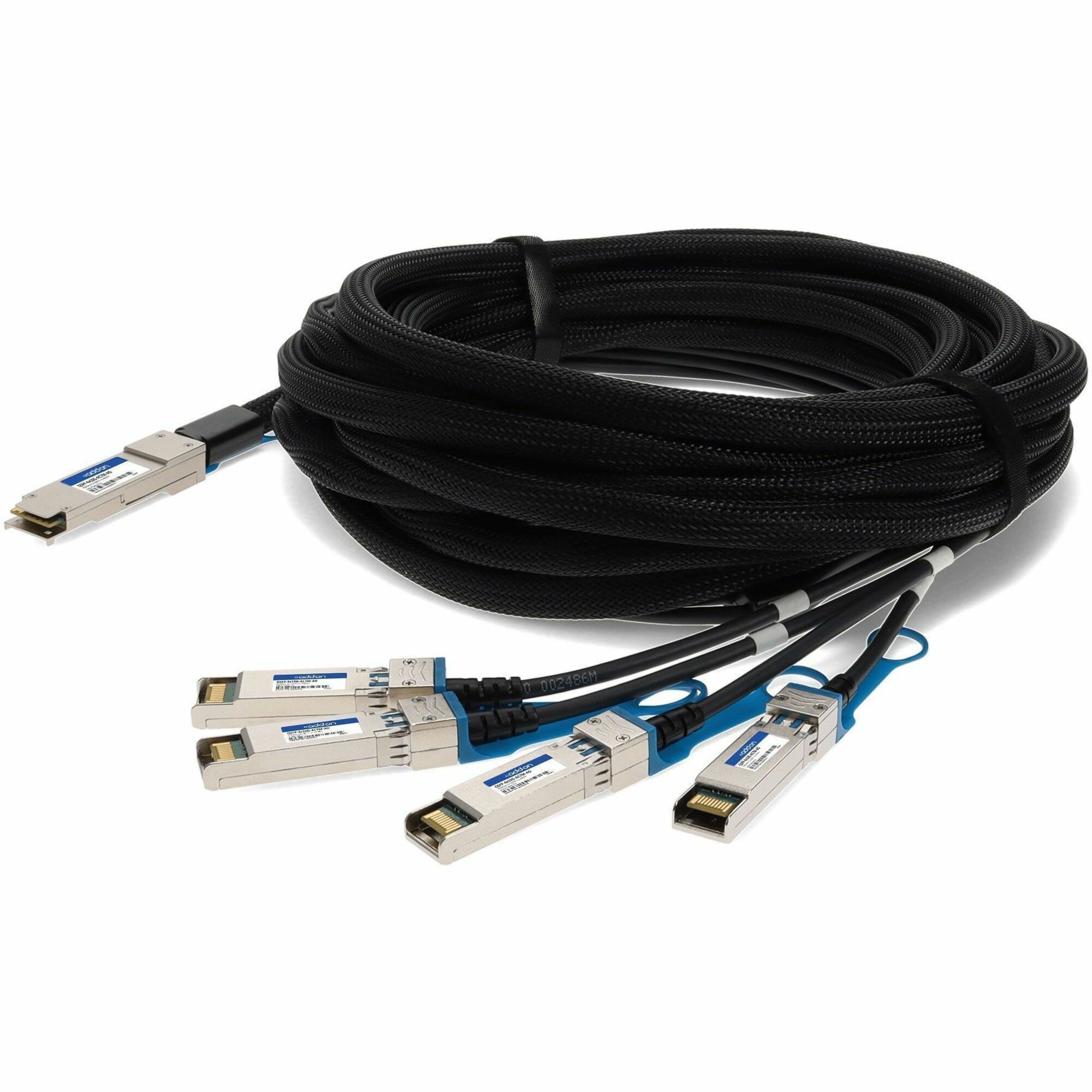 AddOn Cisco® QSFP-4x10G-AC7M Compatible TAA Compliant 40GBase-CU QSFP+ to 4xSFP+ Direct Attach Cable (Active Twinax, 7m)