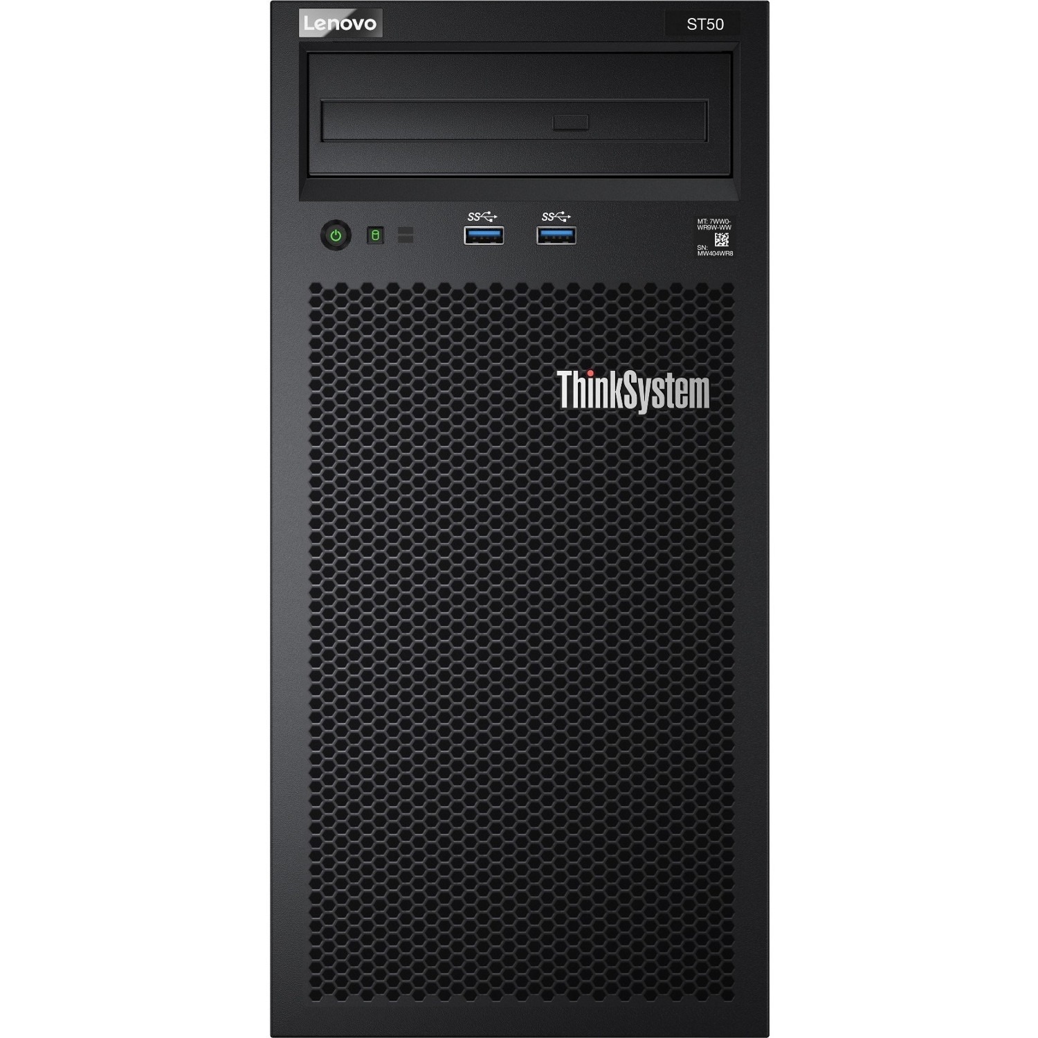 Lenovo ThinkSystem ST50 7Y48A03HNA 4U Tower Server - 1 Xeon E-2224G 3.50 GHz - 8 GB RAM - 2 TB HDD - (2 x 1TB) HDD Configuration - Serial ATA/600 Controller