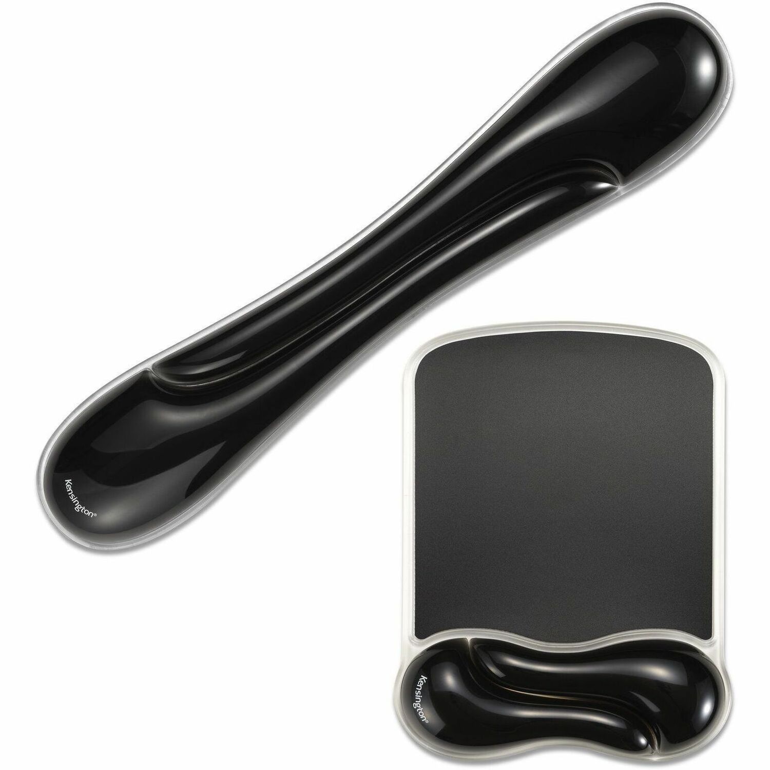 Kensington Duo Gel Mouse & Keyboard Wrist Rest Bundle - Black