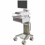 Ergotron CareFit Pro Electric Lift Cart, LiFe Powered, 5 Drawers (4x1+1), US/CA/MX