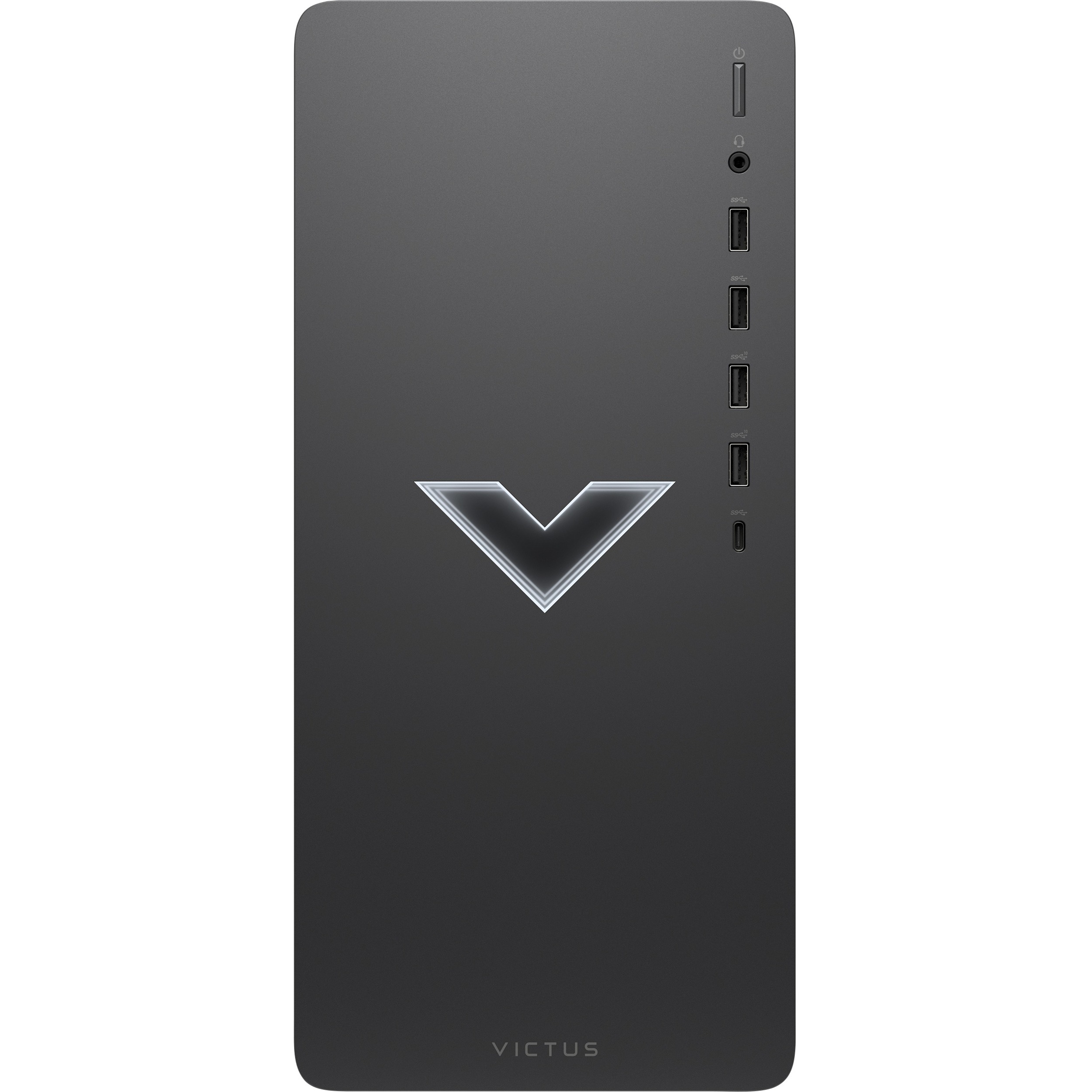 HP Victus TG02-0020 Gaming Desktop Computer - Intel Core i5 12th Gen i5-12400F - 8 GB - 512 GB PCI Express NVMe SSD - Tower - Mica Silver