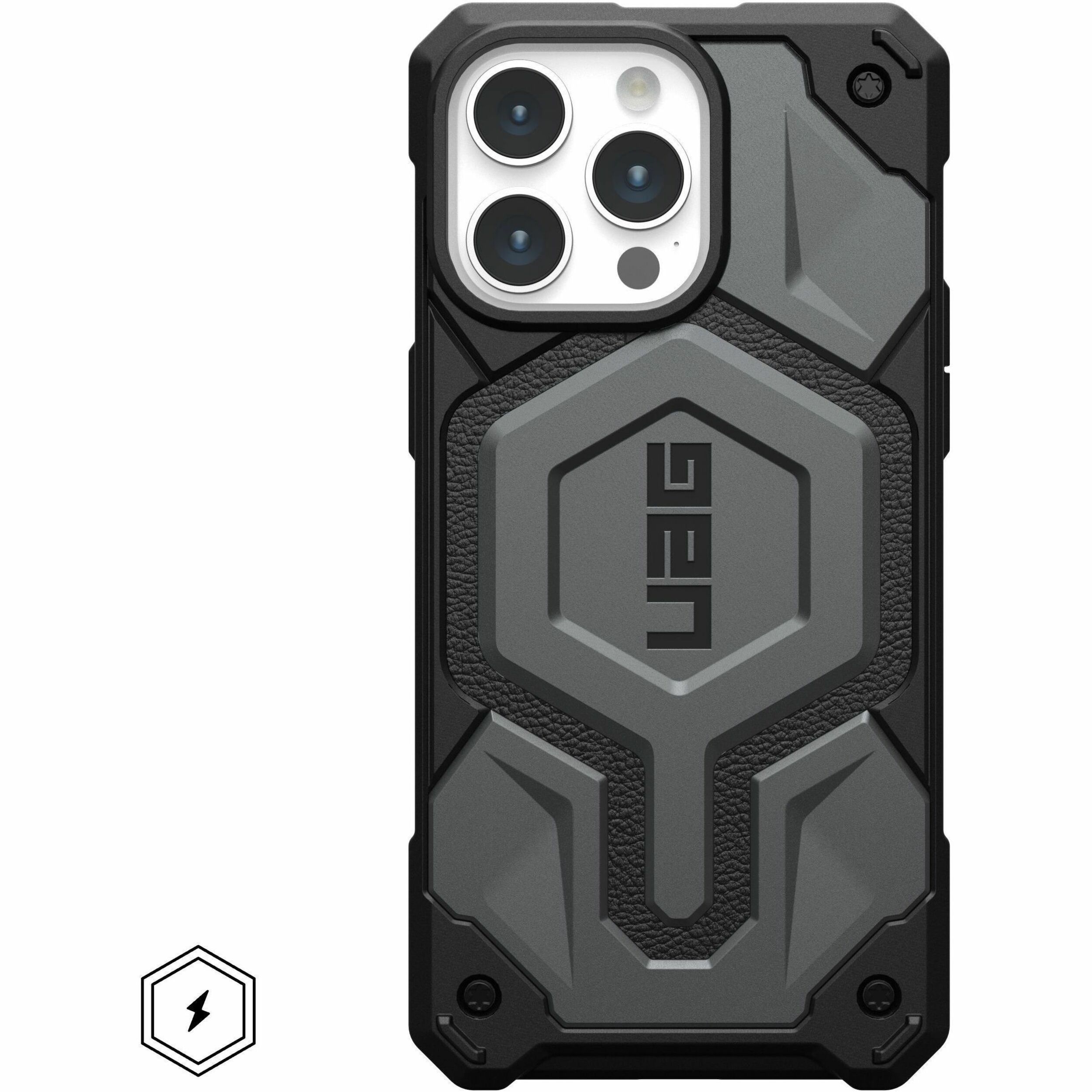 Urban Armor Gear Monarch Pro iPhone 15 Pro Max Case - Silver