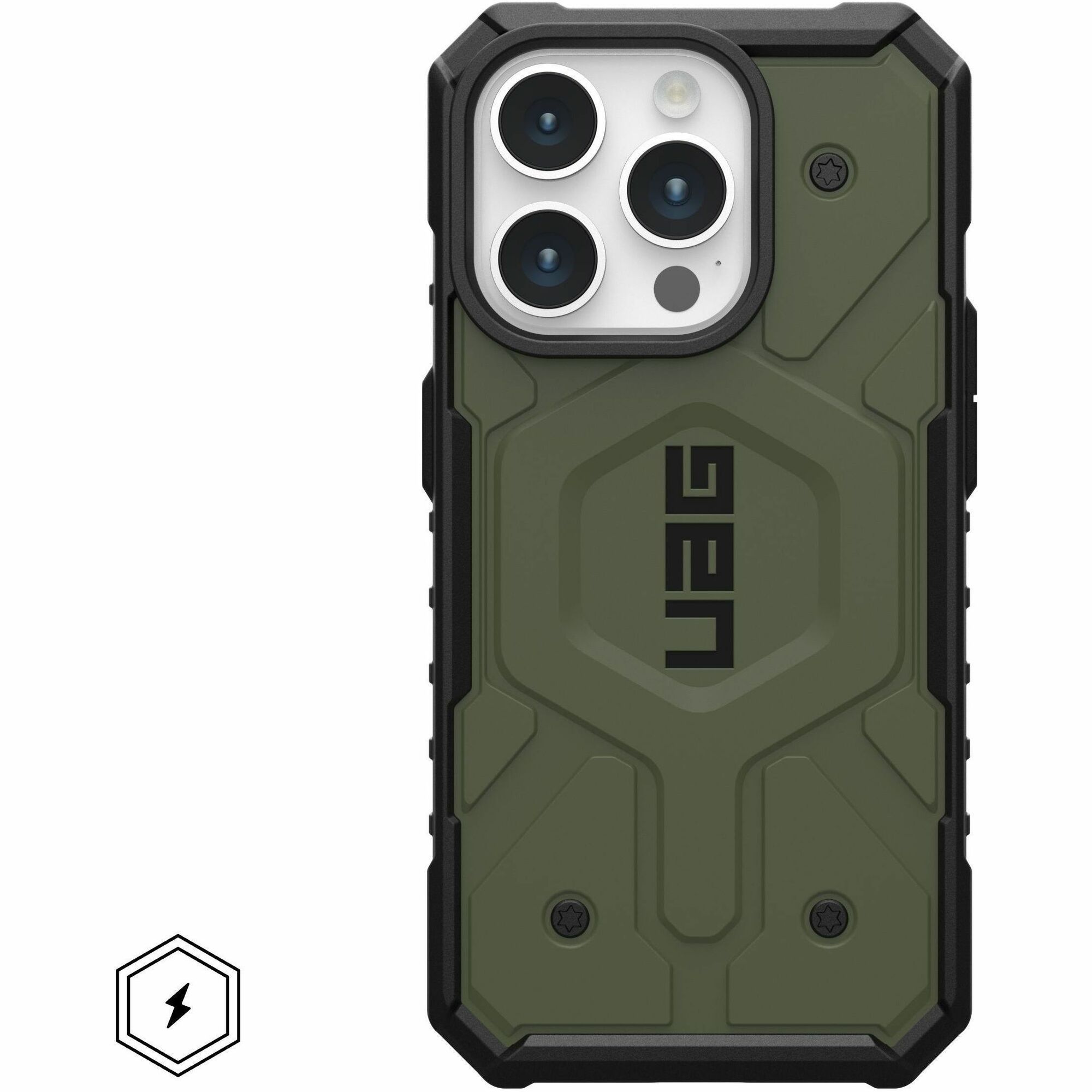 Urban Armor Gear Pathfinder iPhone 15 Pro Case - Olive Drab