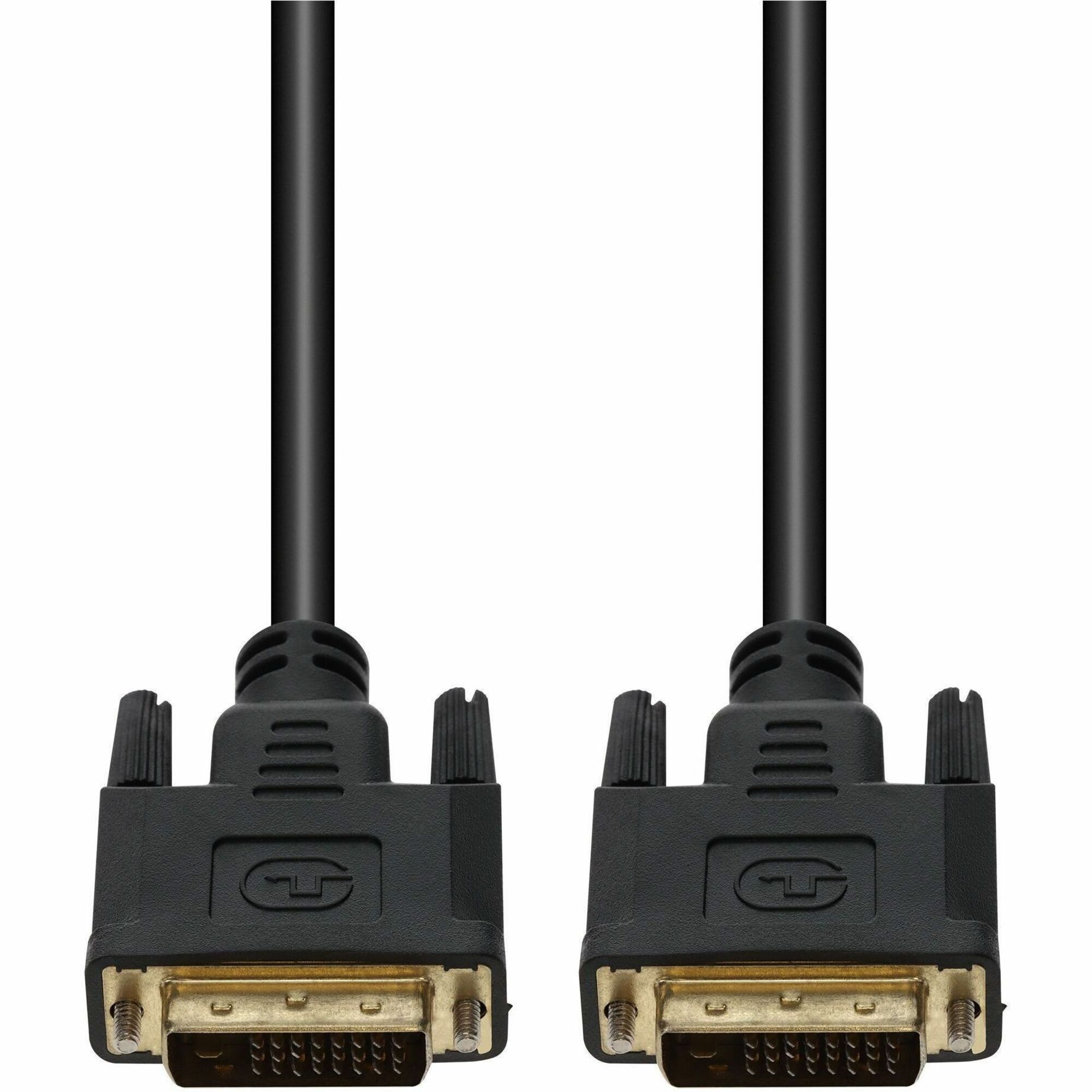 AddOn 6ft DVI-D Dual Link-24+1 pin (Male) to DVI-D Dual Link-24+1 pin (Male) Black Cable, 1080P 60Hz