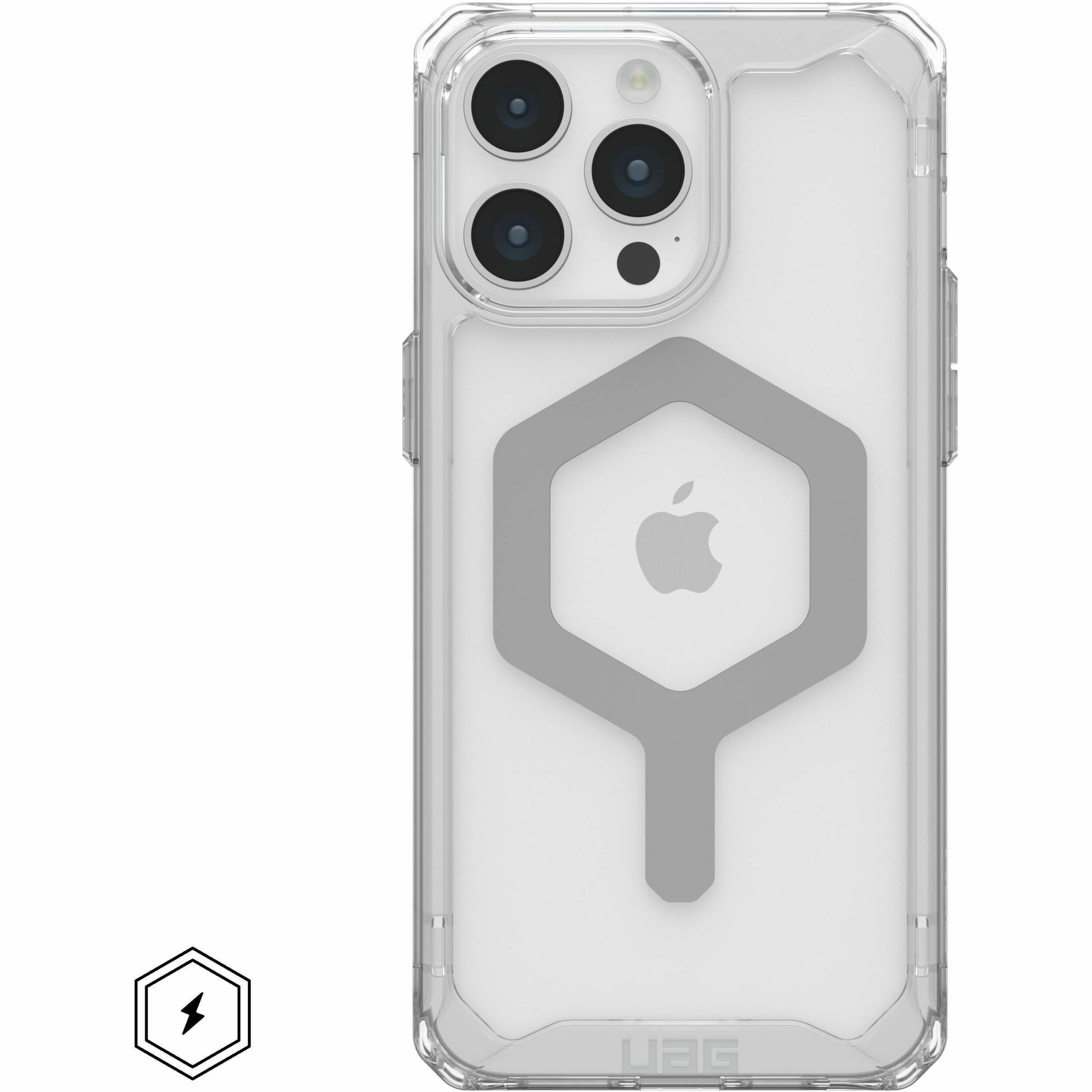 Urban Armor Gear Plyo iPhone 15 Pro Max Case - Ice/Silver