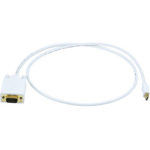 Monoprice 3ft 32AWG Mini DisplayPort to VGA Cable - White