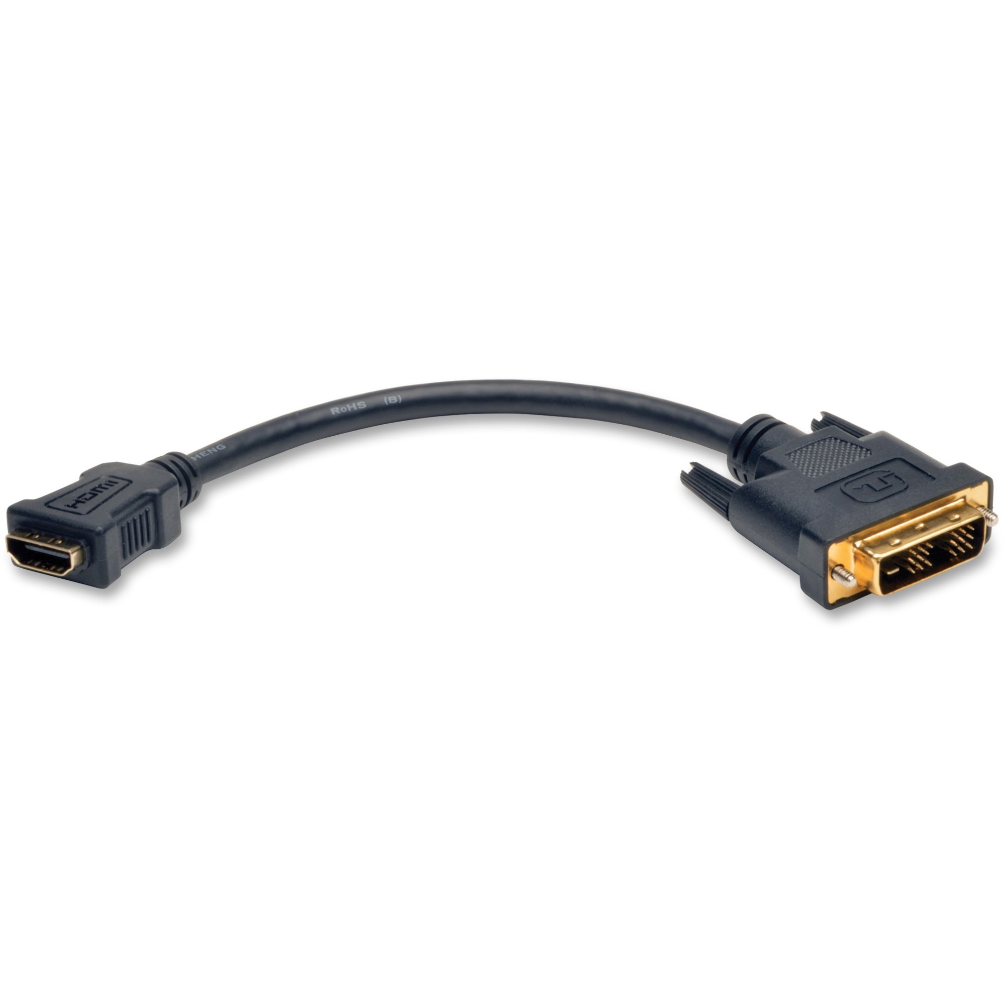 Eaton Tripp Lite Series HDMI to DVI-D Adapter Cable (F/M), 8 in. (20.3 cm)