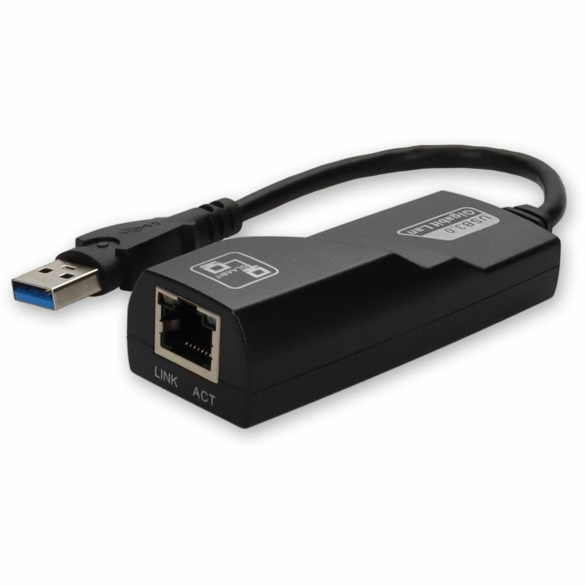 AddOn 5-Pack of USB A 3.0 Male to RJ-45 Female Gray & Black Adapters