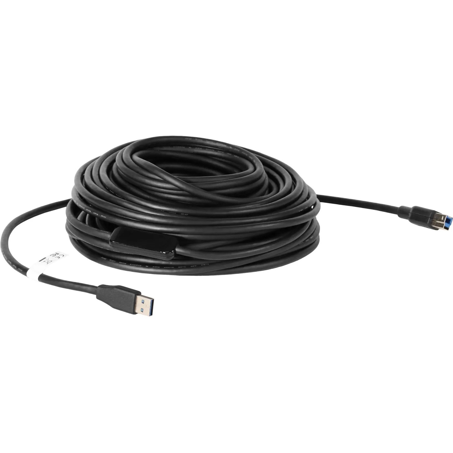 Vaddio 20m USB 3.0 A to USB B Cable - Active USB Cable - Black
