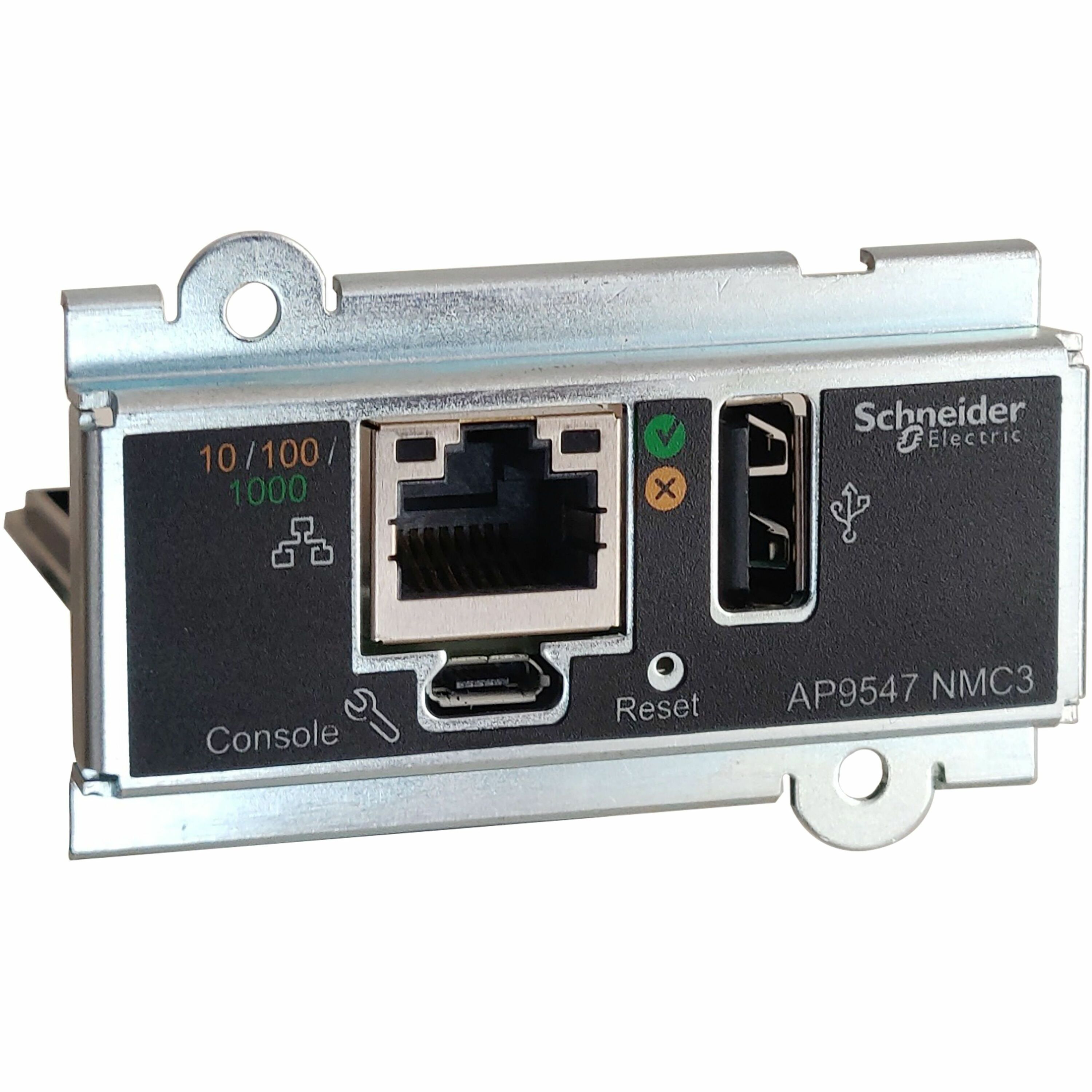 Device monitoring and management, Network Management Cards, NMC3 for Easy UPS 3S, 3M, 3L, Galaxy 3L & Galaxy PW, remote UPS monitoring and management