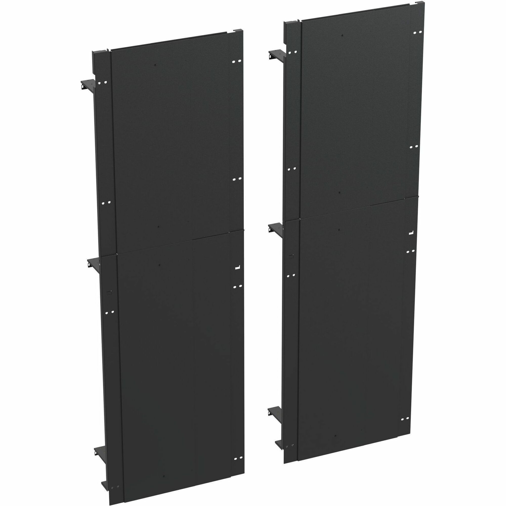 Panduit Adjustable End Panel Kit, 52RU, 30" to 36" , Black