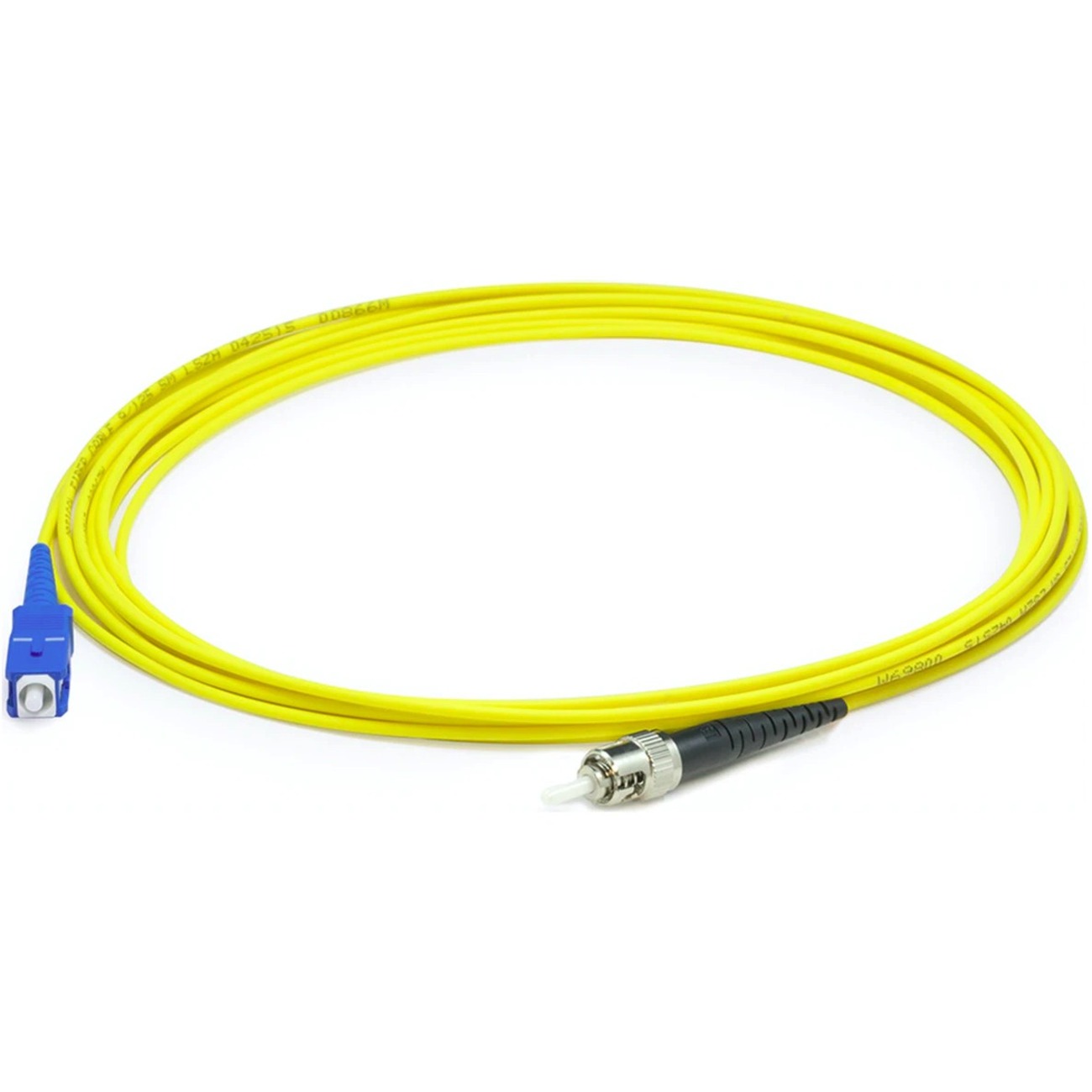 AddOn 73m ST to SC Yellow OS2 Simplex LSZH SMF Fiber Patch Cable