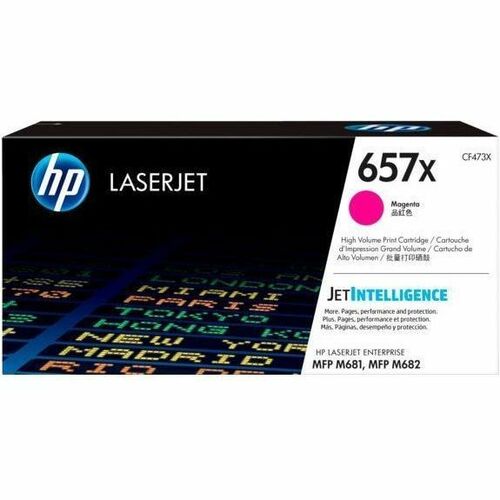 HP 657X (CF473X) Original High Yield Laser Toner Cartridge - Magenta - 1 Each