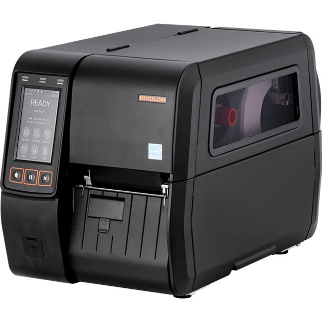 Bixolon XT5-40N Desktop Thermal Transfer Printer - Monochrome - Label Print - Gigabit Ethernet - USB - USB Host - Serial - Wireless LAN - US - Black