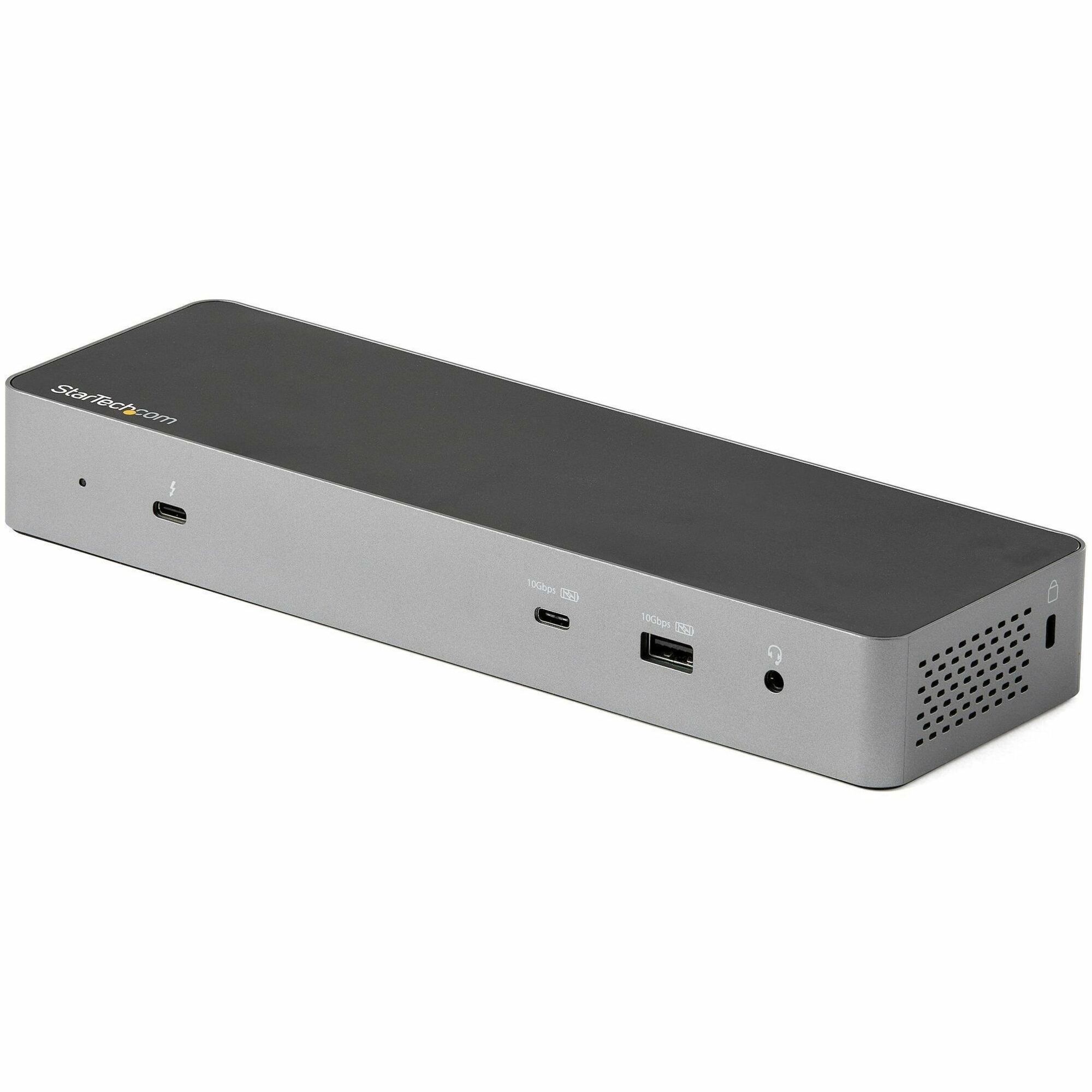 StarTech.com USB C Docking Station for MacBook Pro/Air-M1/M2/M3/M4 (Thunderbolt Compatible) - Dual HDMI/DisplayPort, 96W Power Delivery