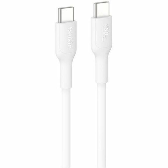 Belkin BoostCharge USB-C to USB-C Cable 60W, 6.6ft/2m, White