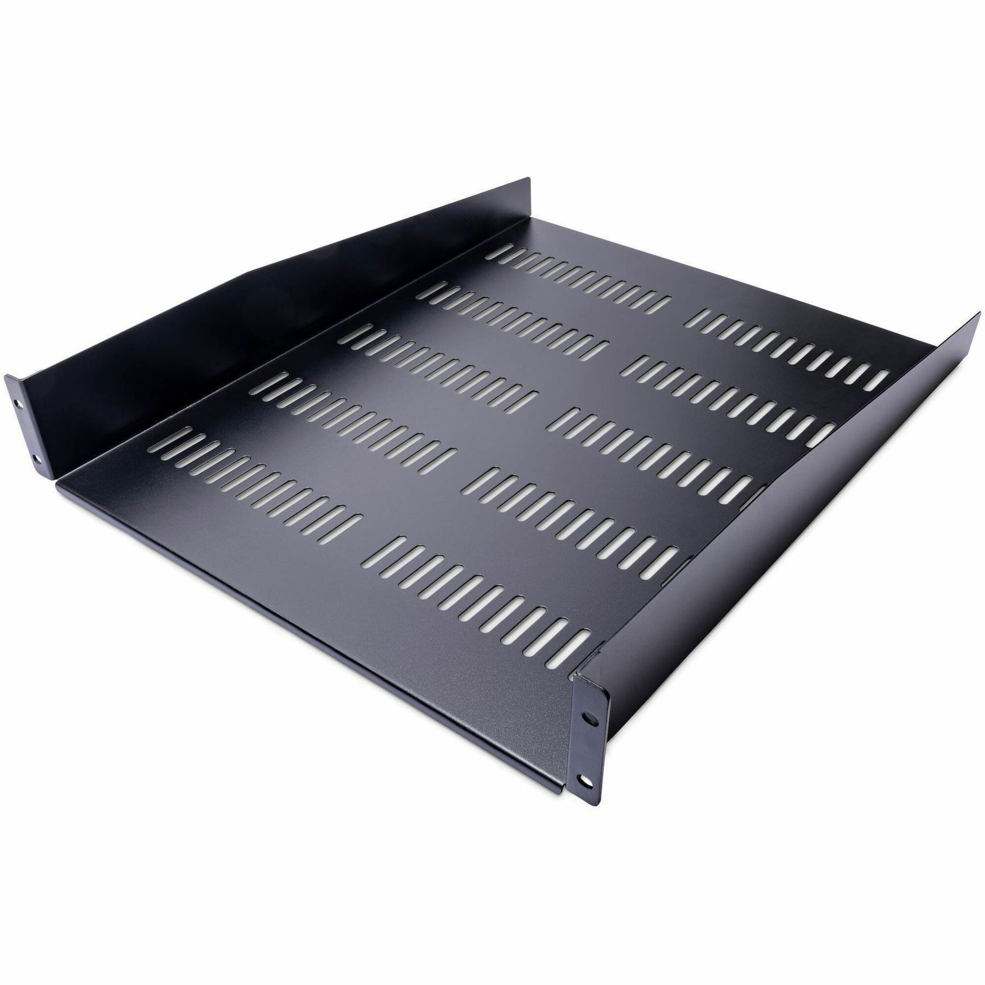 StarTech 2U 22in Vented Rack Mount Shelf - Fixed 22 inch Deep antilever Rackmount Tray for Server Rack Cabinet Shelf - 50lbs / 23kg