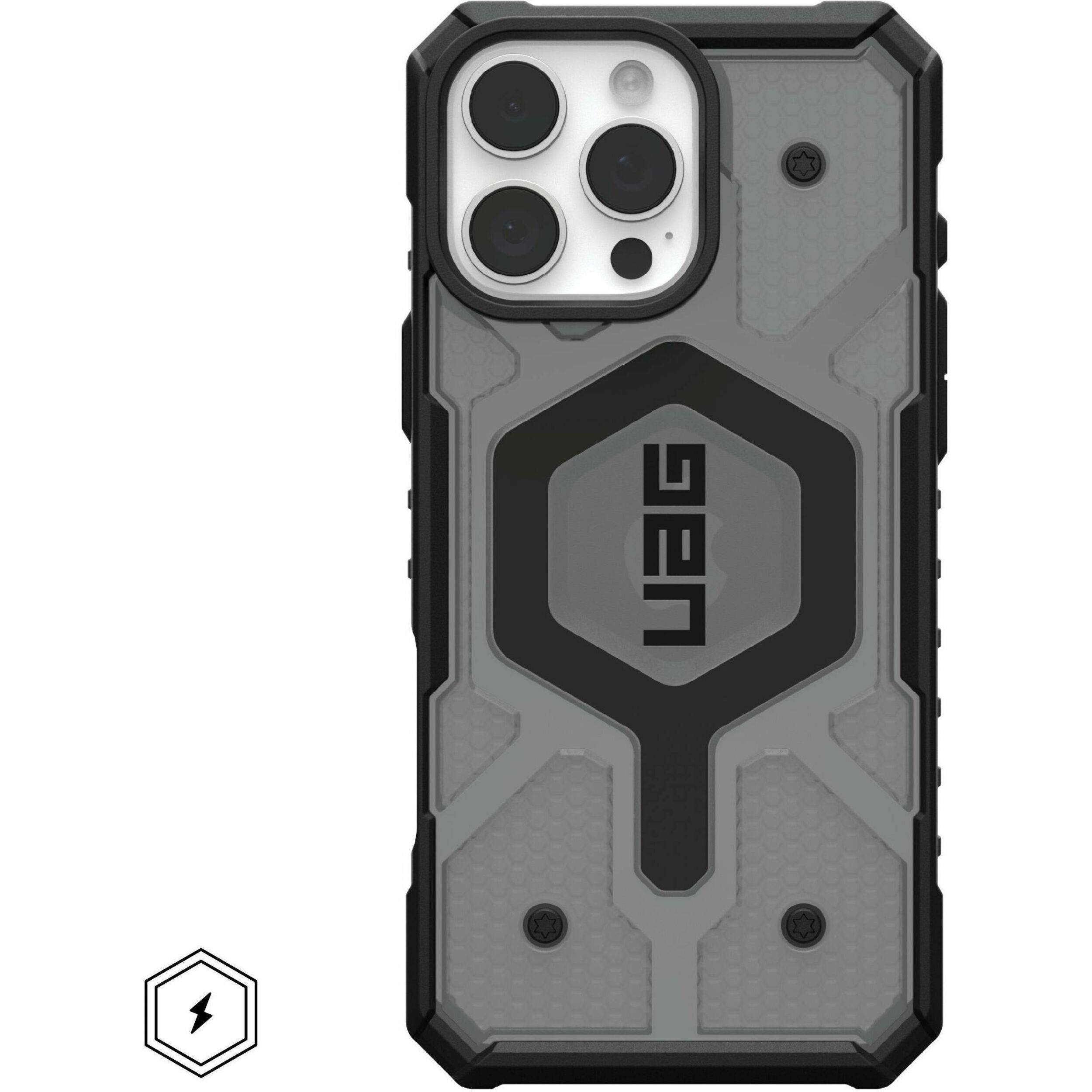 Urban Armor Gear Pathfinder Clear iPhone 16 Pro Max Case - Ash