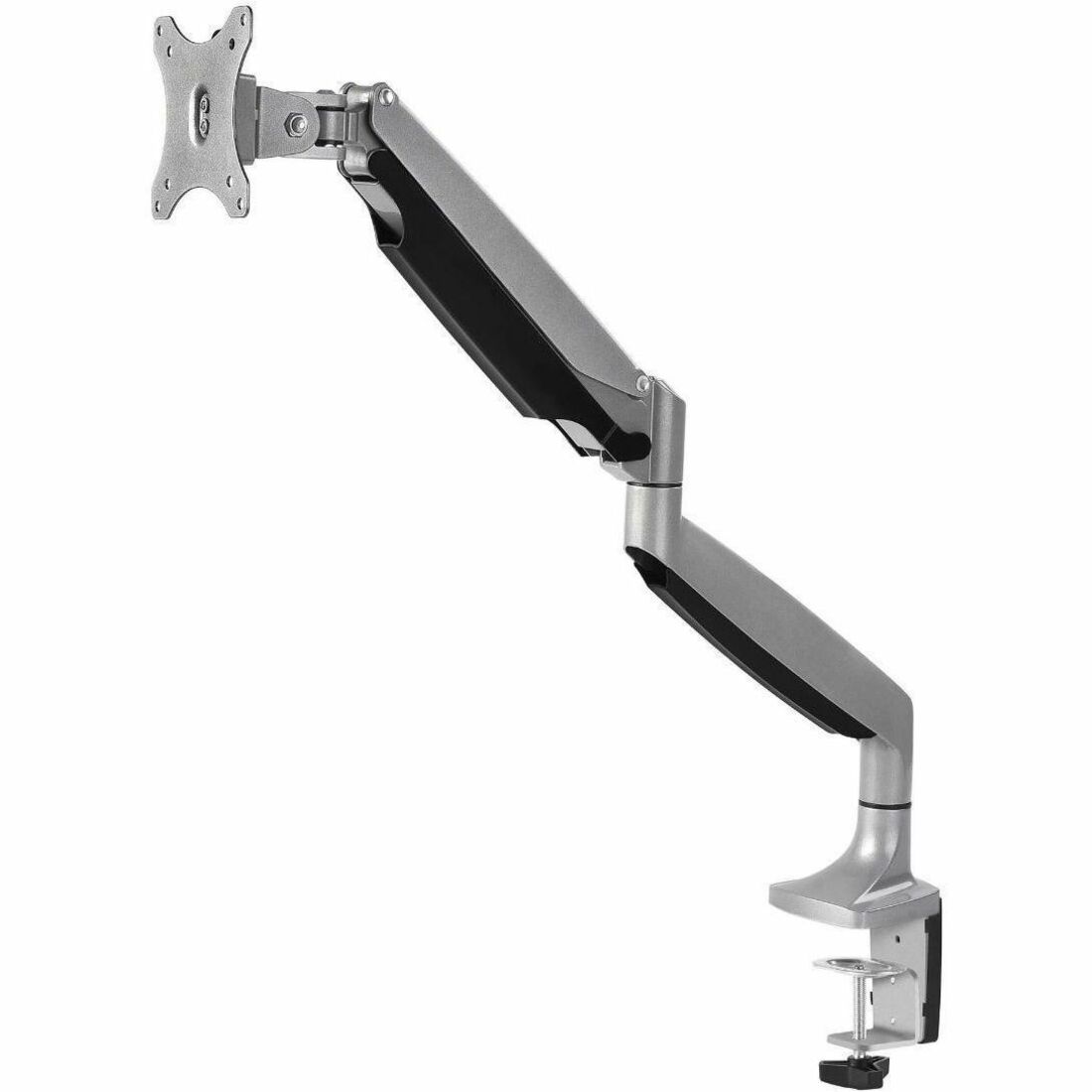 SIIG Single 45" Monitor Arm Mount 26.4 lbs-Gray - Fits17"-45" Screens, up to 26.4 lbs, VESA 75/100/200