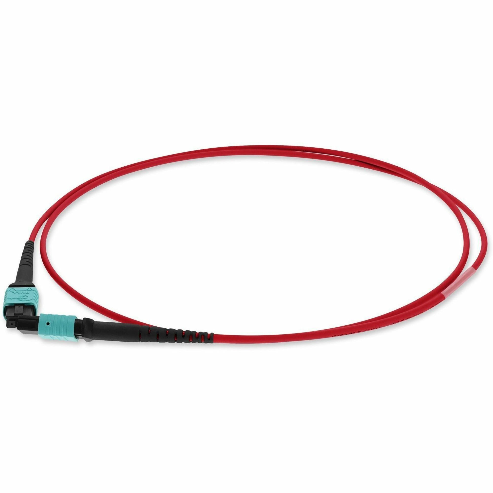 AddOn 5m MPO/UPC to MPO/UPC Red OM4 OFNR (Riser-Rated) 12-Strand Fiber Patch Cable