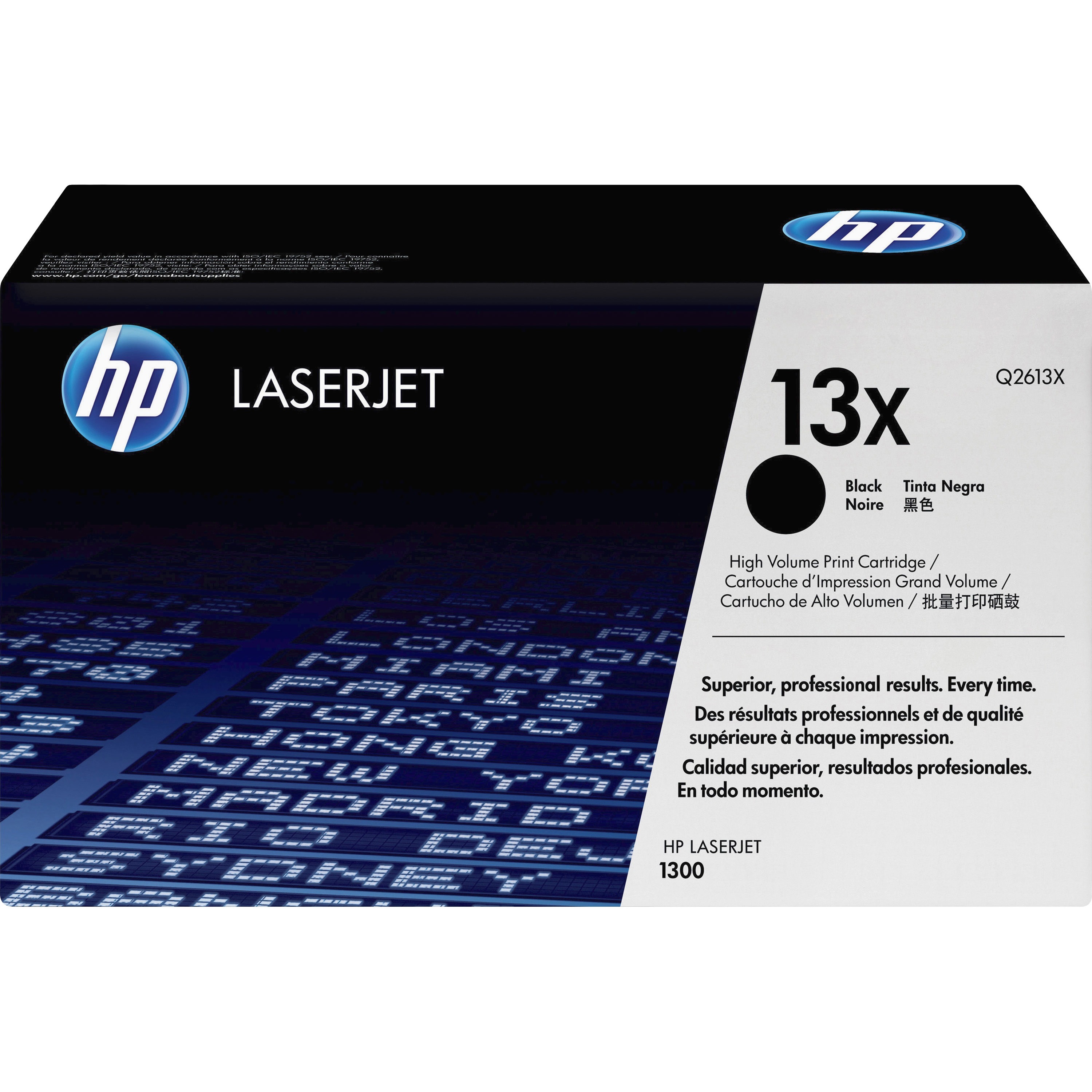 HP 13X (Q2613X) Original Laser Toner Cartridge - Single Pack - Black - 1 Each