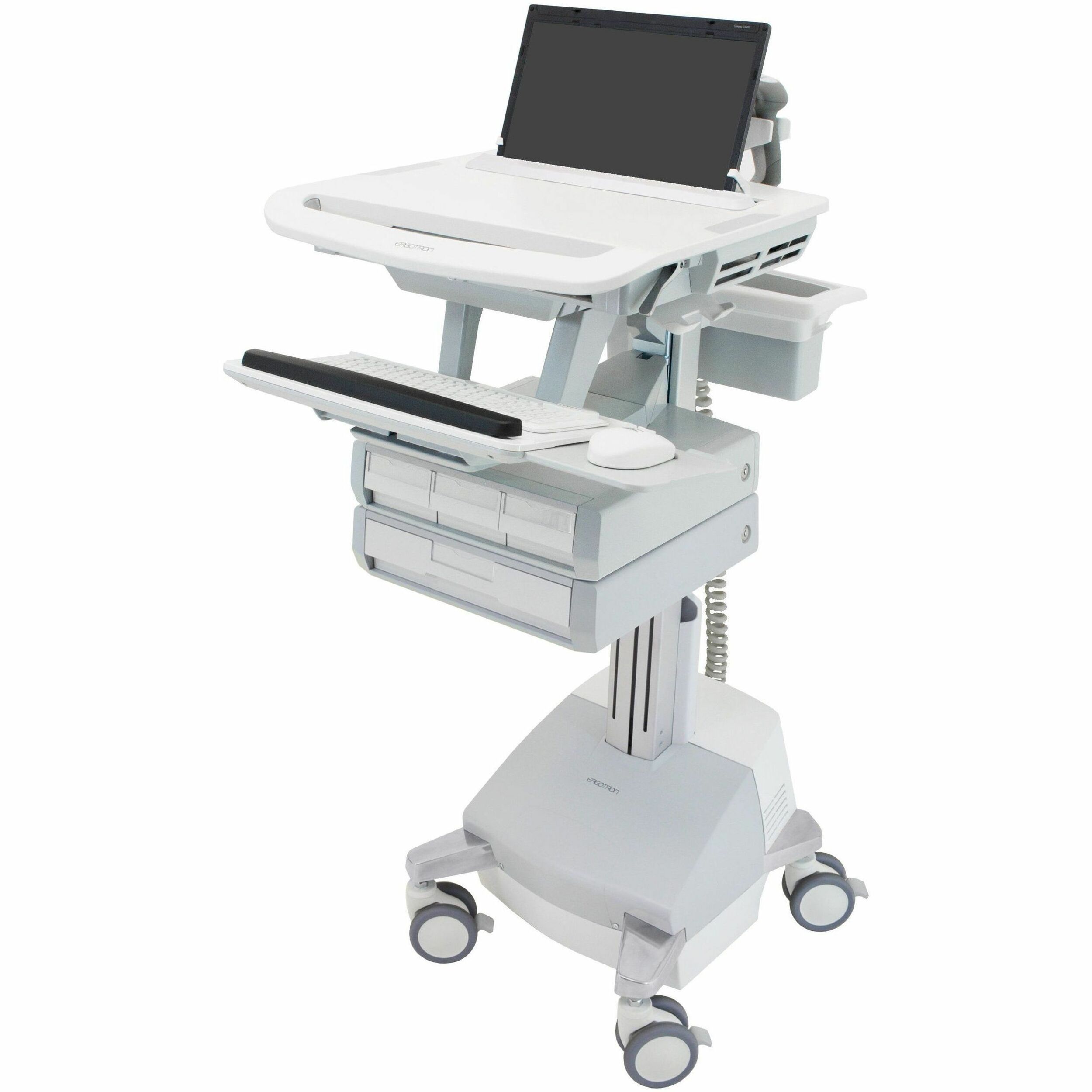 Ergotron StyleView Laptop Cart, SLA Powered, 4 Drawers (3x1+1), US/CA/MX
