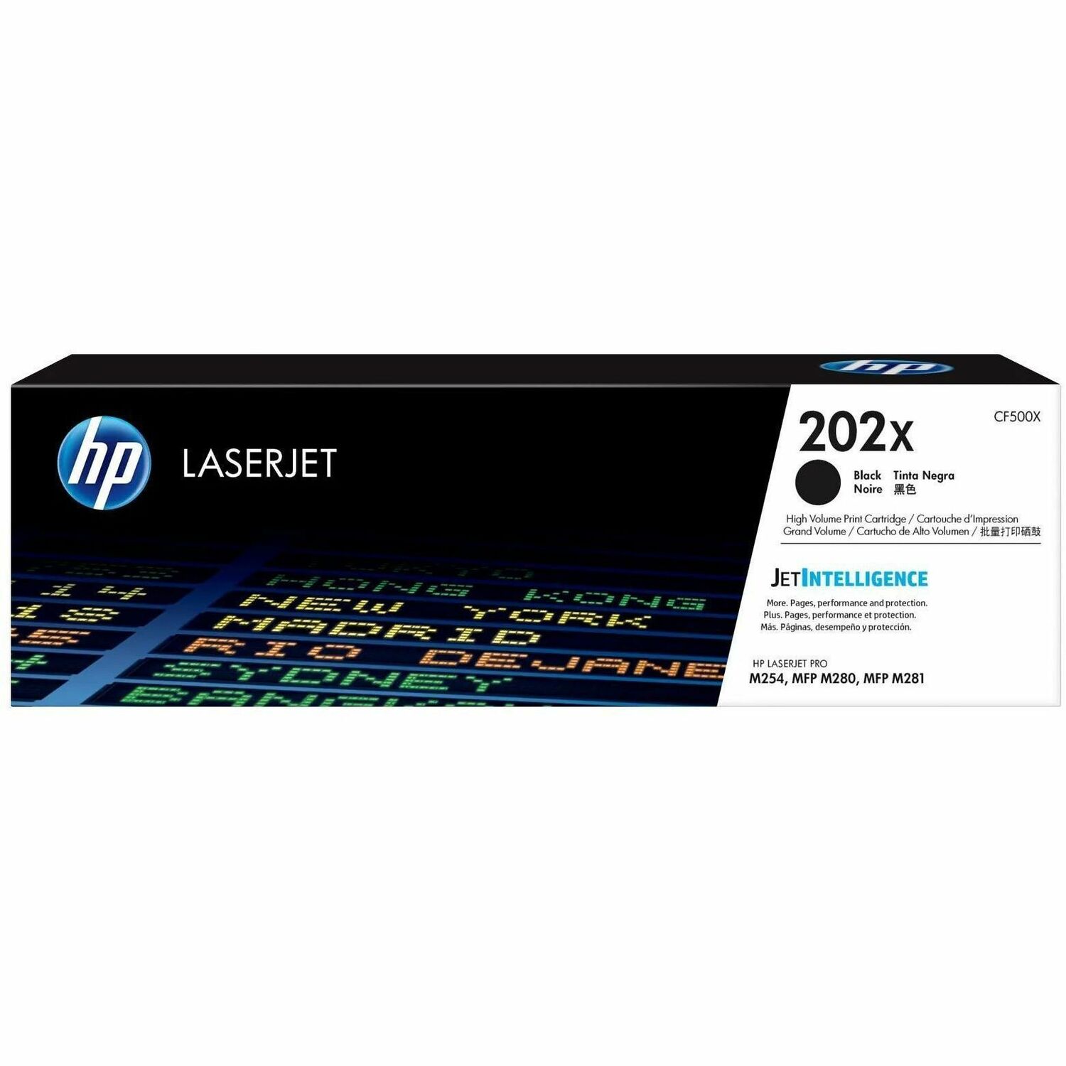 HP 202X (CF500X) Original High Yield Laser Toner Cartridge - Black - 1 Each
