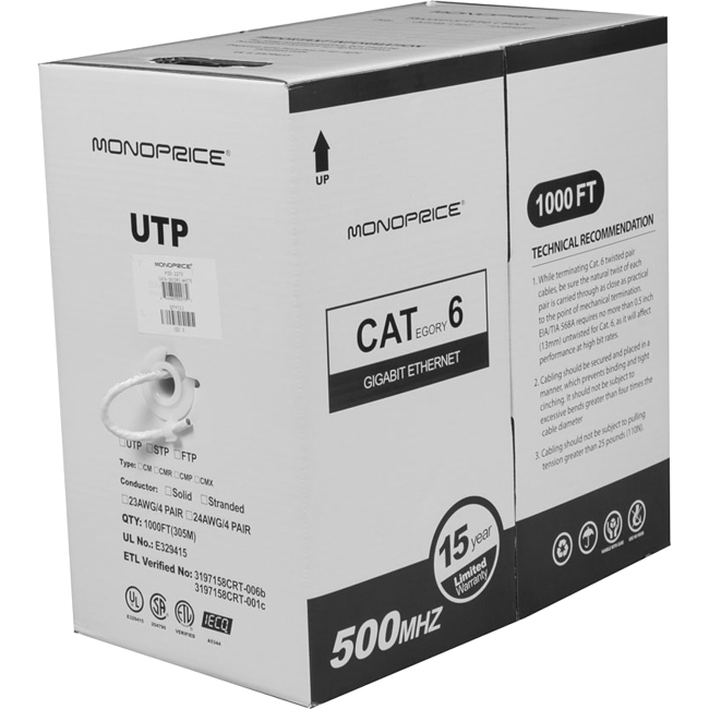 Monoprice Cat. 6 UTP Network Cable