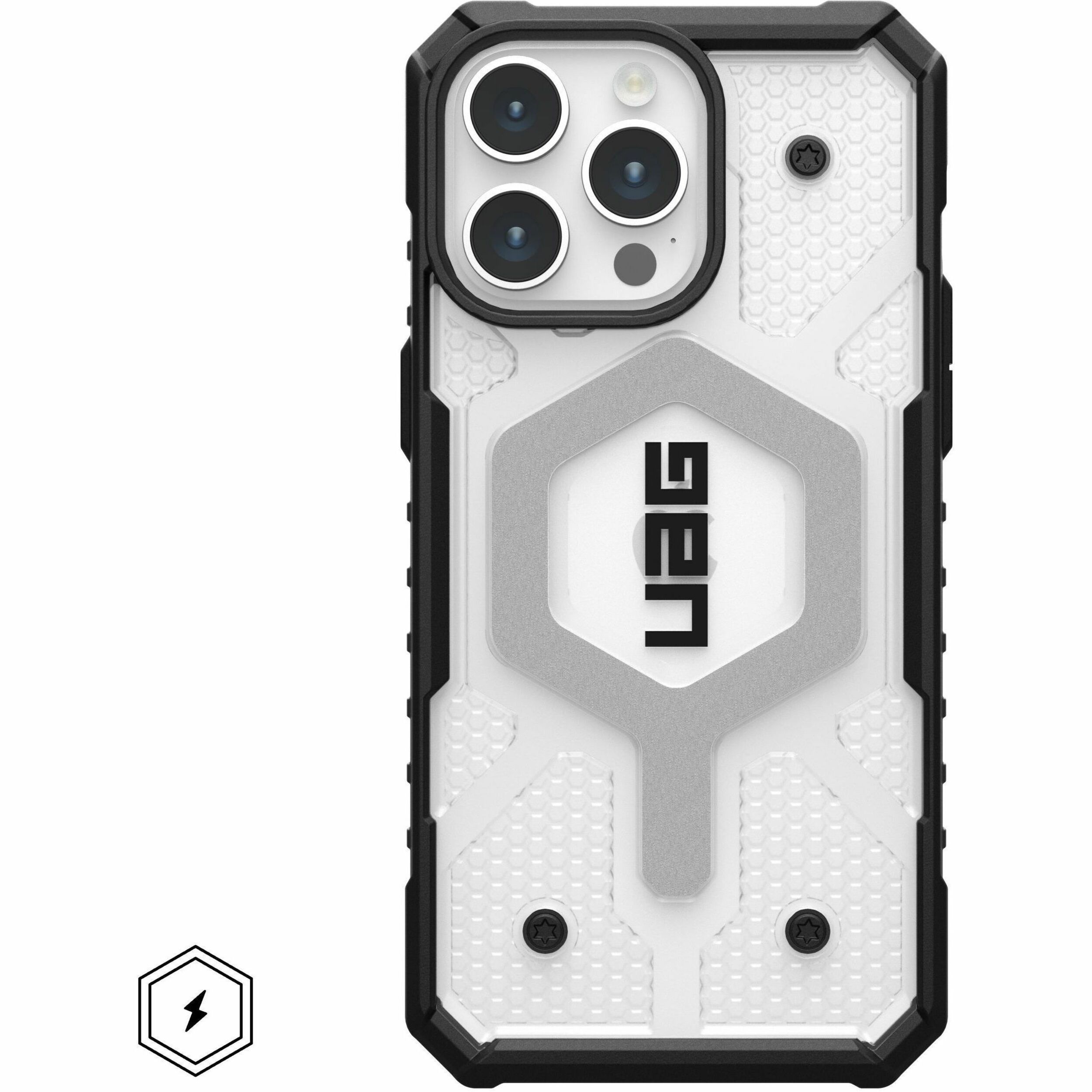 Urban Armor Gear Pathfinder Clear iPhone 15 Pro Max Case - Ice