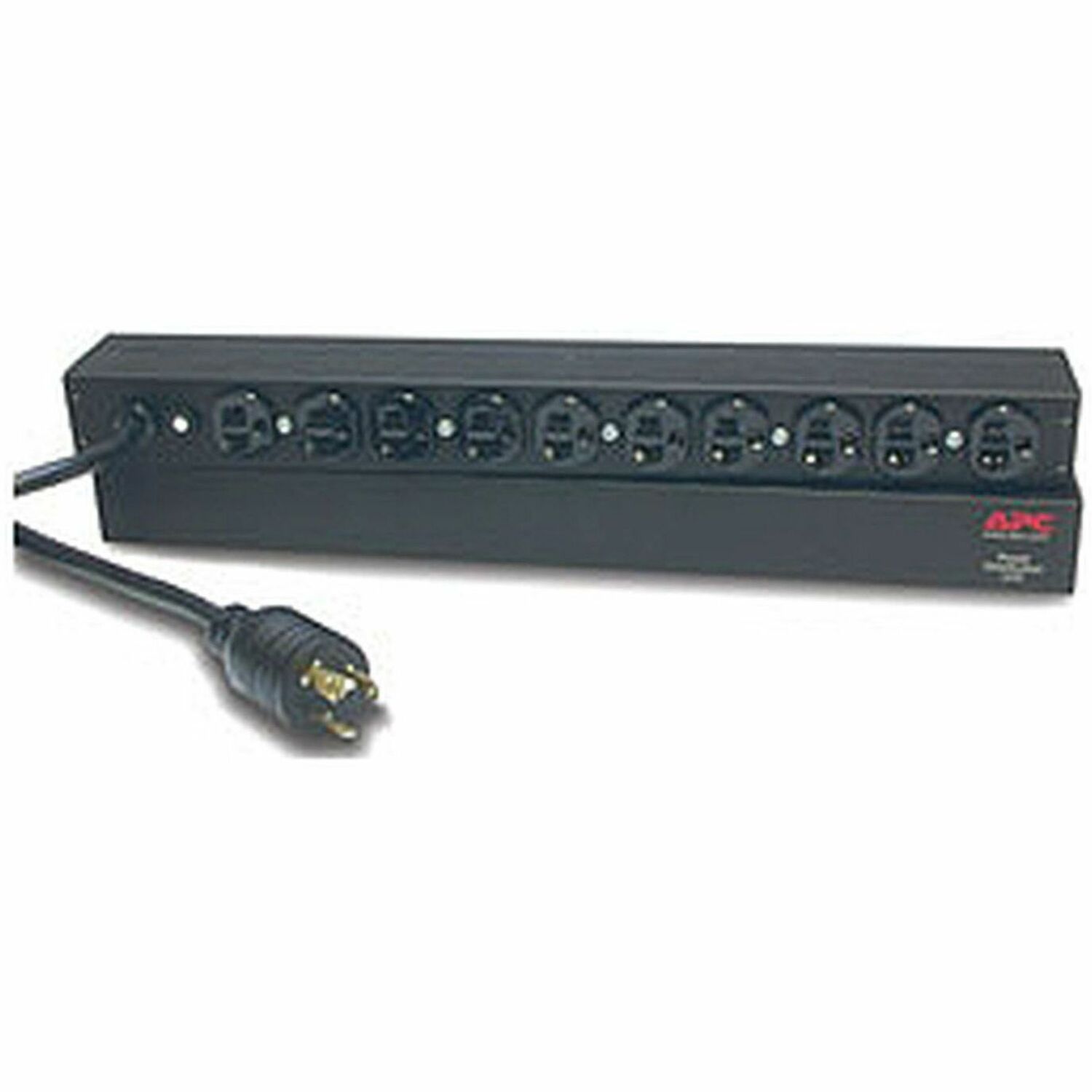 APC NetShelter Basic Rack PDU, 1U, 20A, 120V, 10 NEMA 5-20 outlets, L5-20P inlet