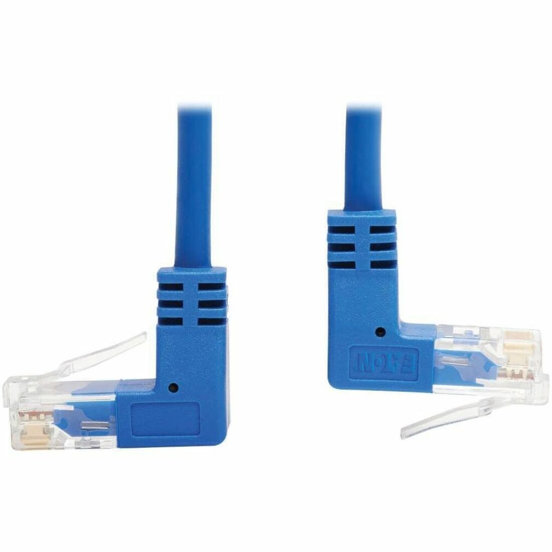 Eaton Tripp Lite Series Up/Down-Angle Cat6 Gigabit Molded Slim UTP Ethernet Cable (RJ45 Up-Angle M to RJ45 Down-Angle M), Blue, 10 ft. (3.05 m)
