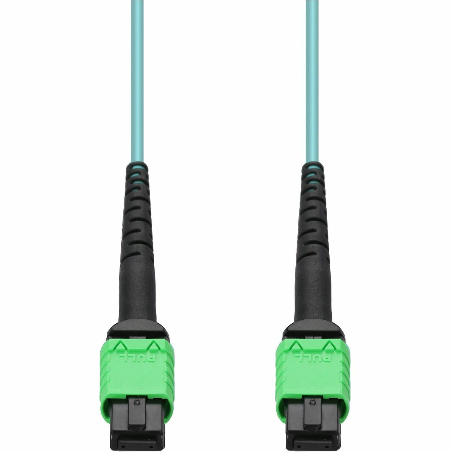 AddOn 5m MPO/APC to MPO/APC Aqua OM4 OFNR (Riser-Rated) 12-Strand Fiber Patch Cable