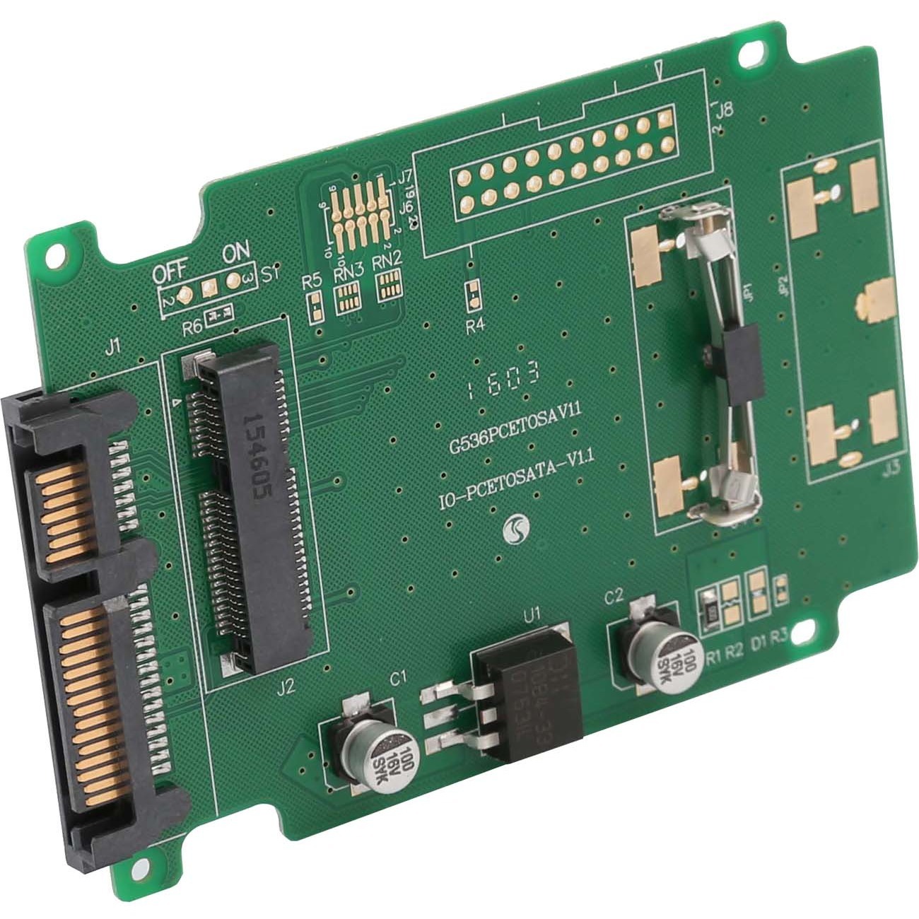 SYBA Multimedia mSATA SSD 50mm to SATA Adapter