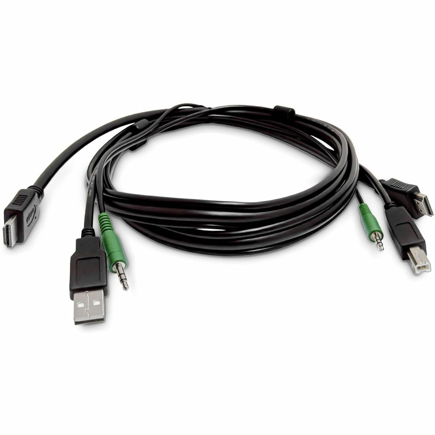 StarTech 6ft (1.8m) HDMI KVM Cable, USB 2.0, 3.5mm Audio, Universally Compatible Combo Cable for KVM Switches, TAA