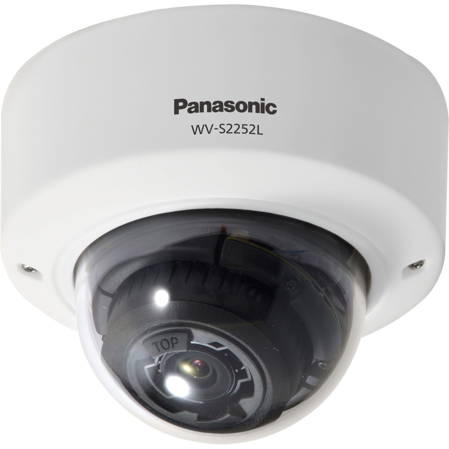 i-PRO WV-S2252L 5 Megapixel Indoor Network Camera - Color - Dome - White