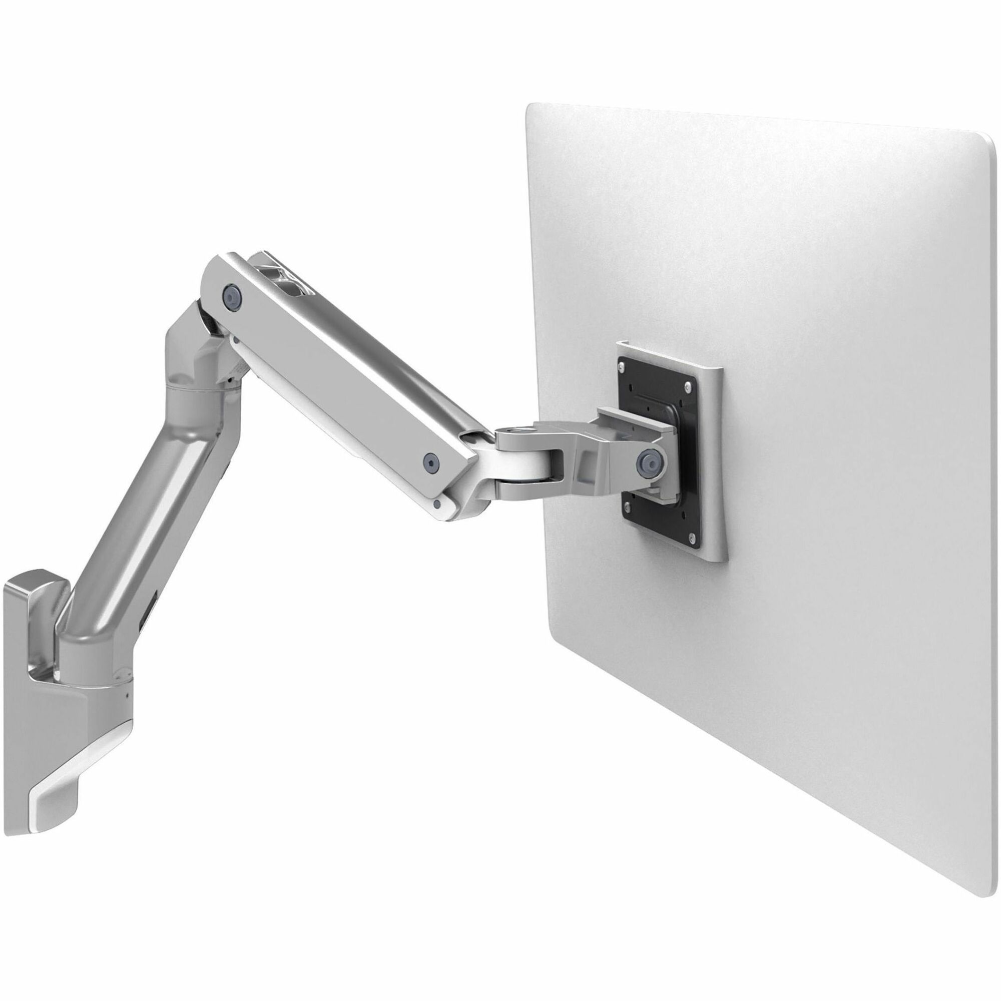 Ergotron Mounting Arm for Monitor, Display, Curved Screen Display - Polished Aluminum - Landscape/Portrait