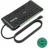 Plugable Surge Protector Power Strip with USB and 12 AC Outlets