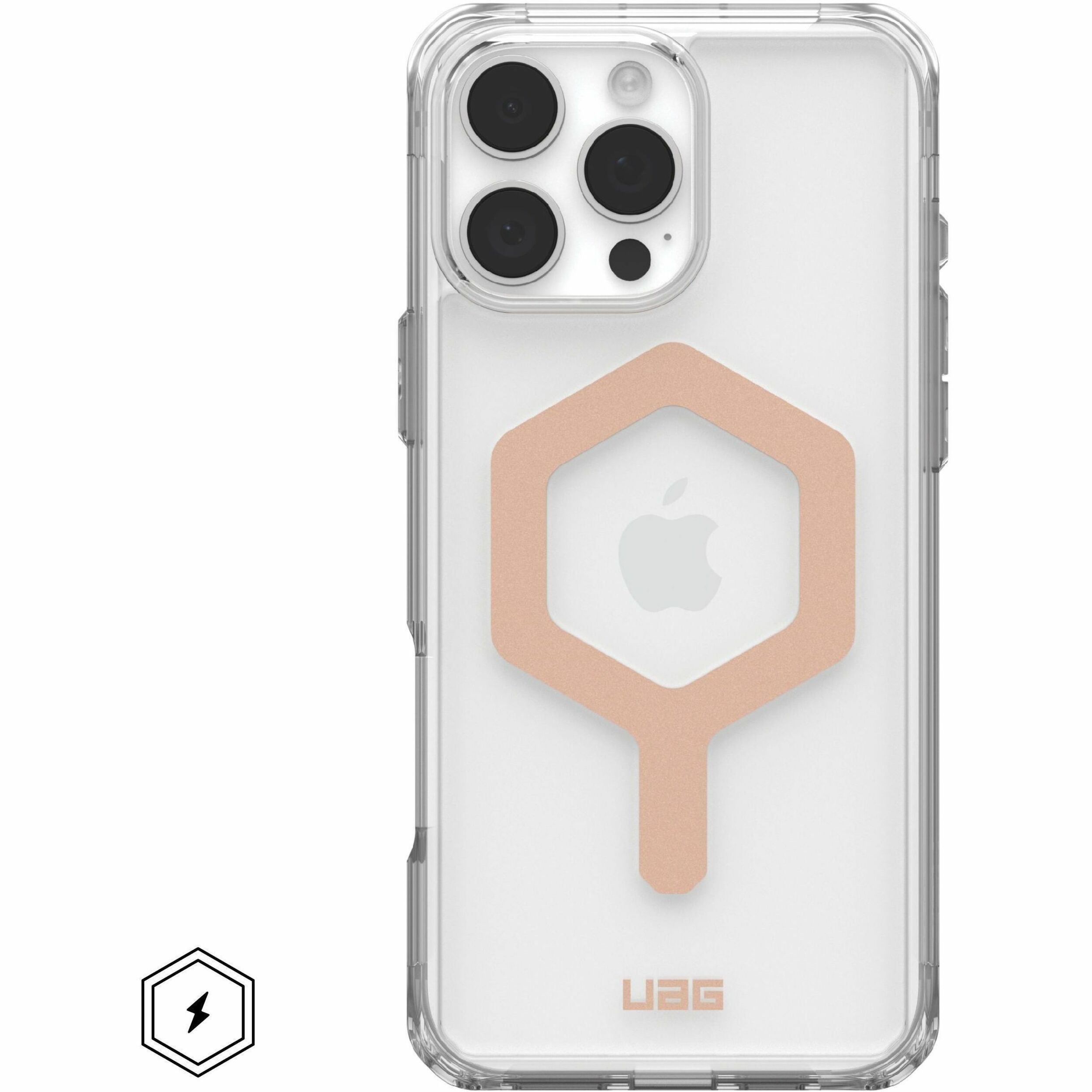 Urban Armor Gear Plyo iPhone 16 Pro Max Case - Ice/Rose Gold