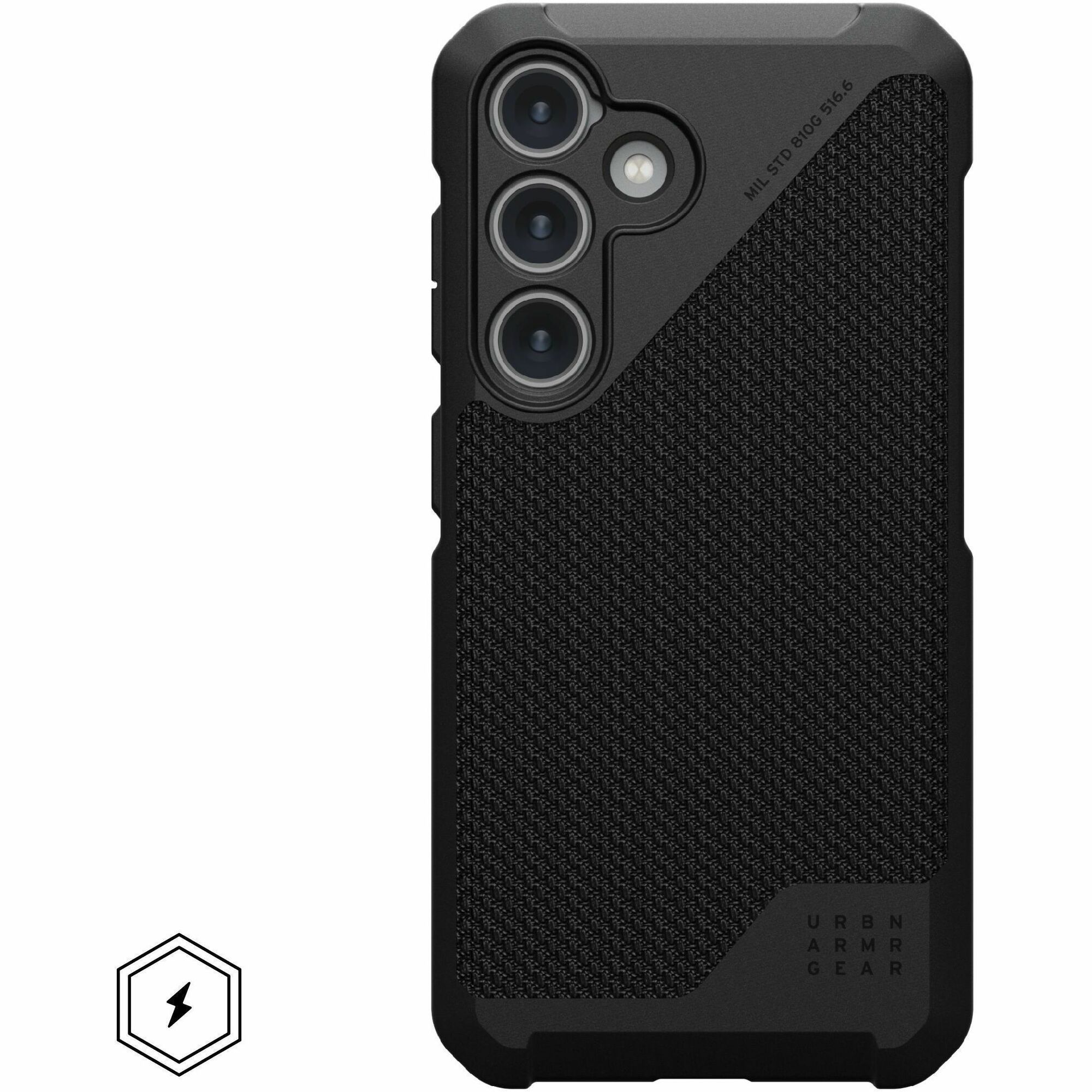 Urban Armor Gear Metropolis LT Series Galaxy S24 Case - Kevlar Black