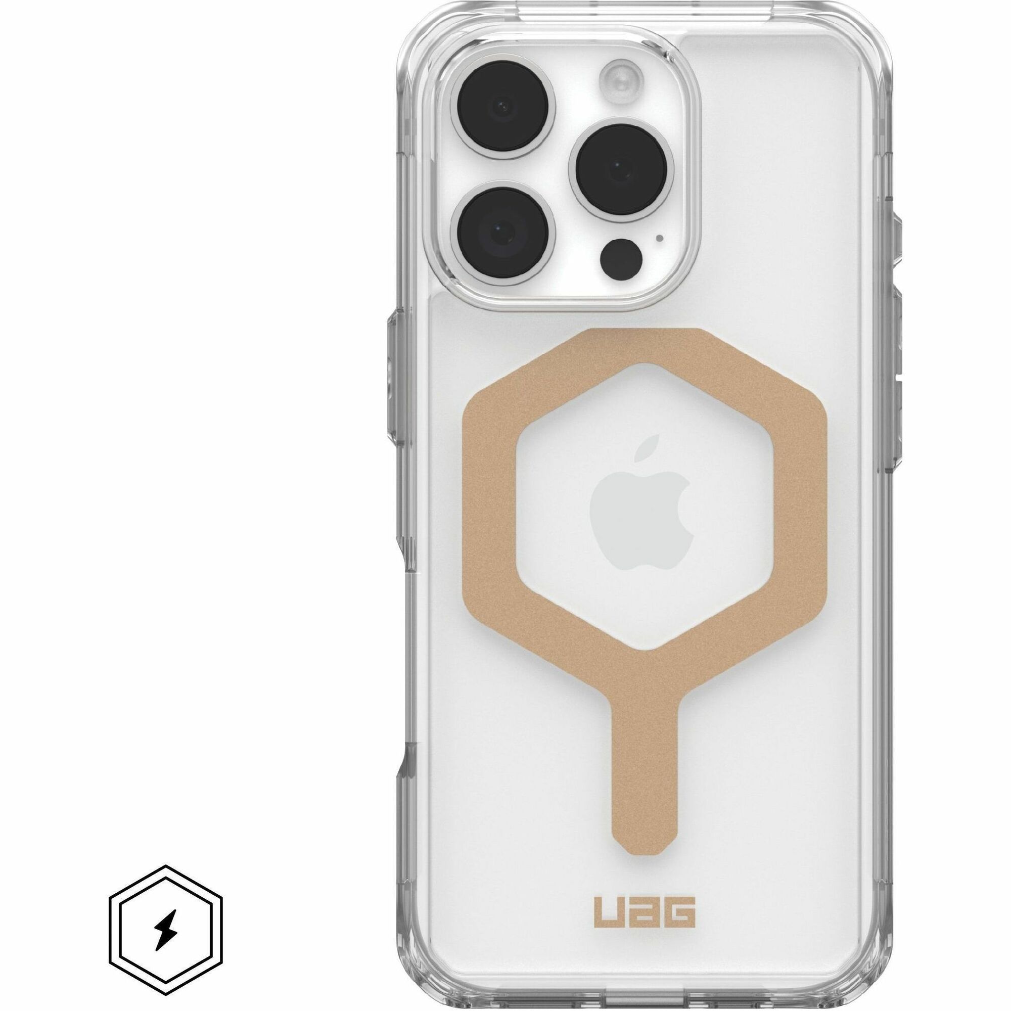 Urban Armor Gear Plyo iPhone 16 Pro Case - Ice/Gold