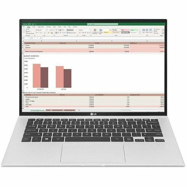LG gram 14ZT90P-G.AX33U1 14" Thin Client Notebook - WUXGA - Intel Core i3 11th Gen i3-1115G4 - 8 GB - 256 GB PCIe NVMe SSD - Silver