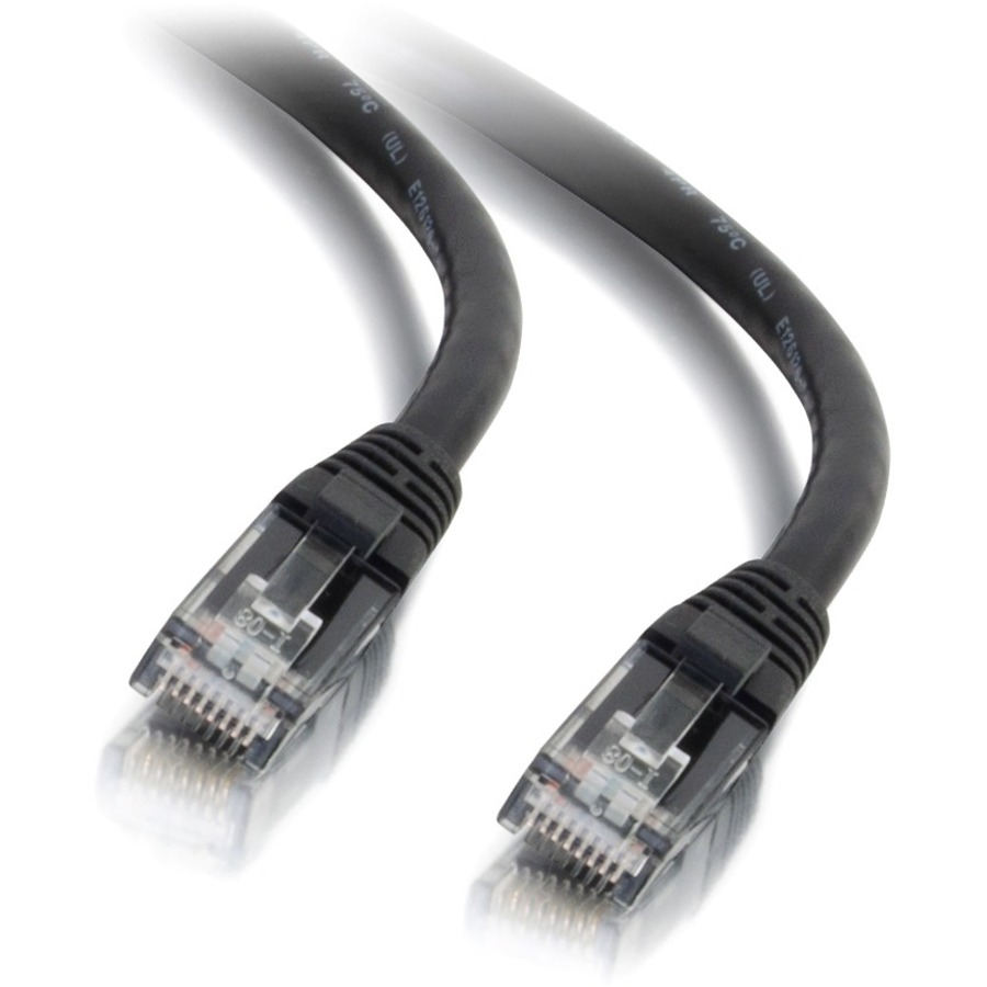 C2G 5ft Cat6 Snagless Unshielded UTP Ethernet Network Patch Cable (RJ45 M/M), Black, Standard RJ45 Connectors, 5600pf/100m