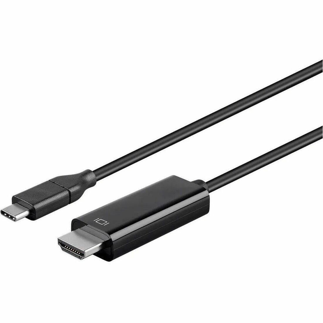 Monoprice USB Type C to HDMI 3.1 Cable - 5Gbps, 4K@30Hz, Black, 9ft