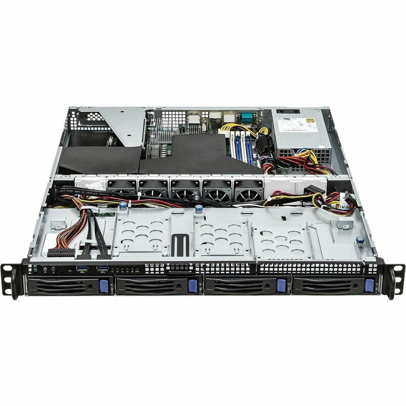 ASRock Rack 1U4LW-X570/2L2T Barebone System - 1U Rack-mountable - Socket AM4 - 1 x Processor Support