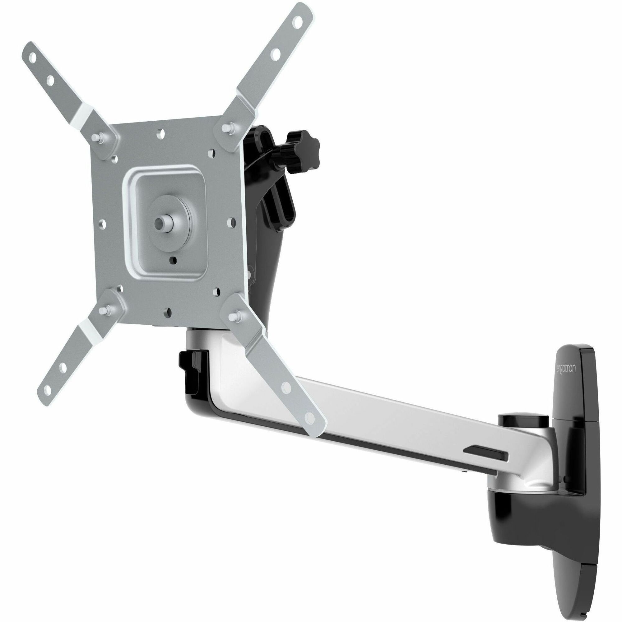 Ergotron Mounting Arm for Monitor, TV, Flat Panel Display, LCD Display - Polished Aluminum - Landscape/Portrait
