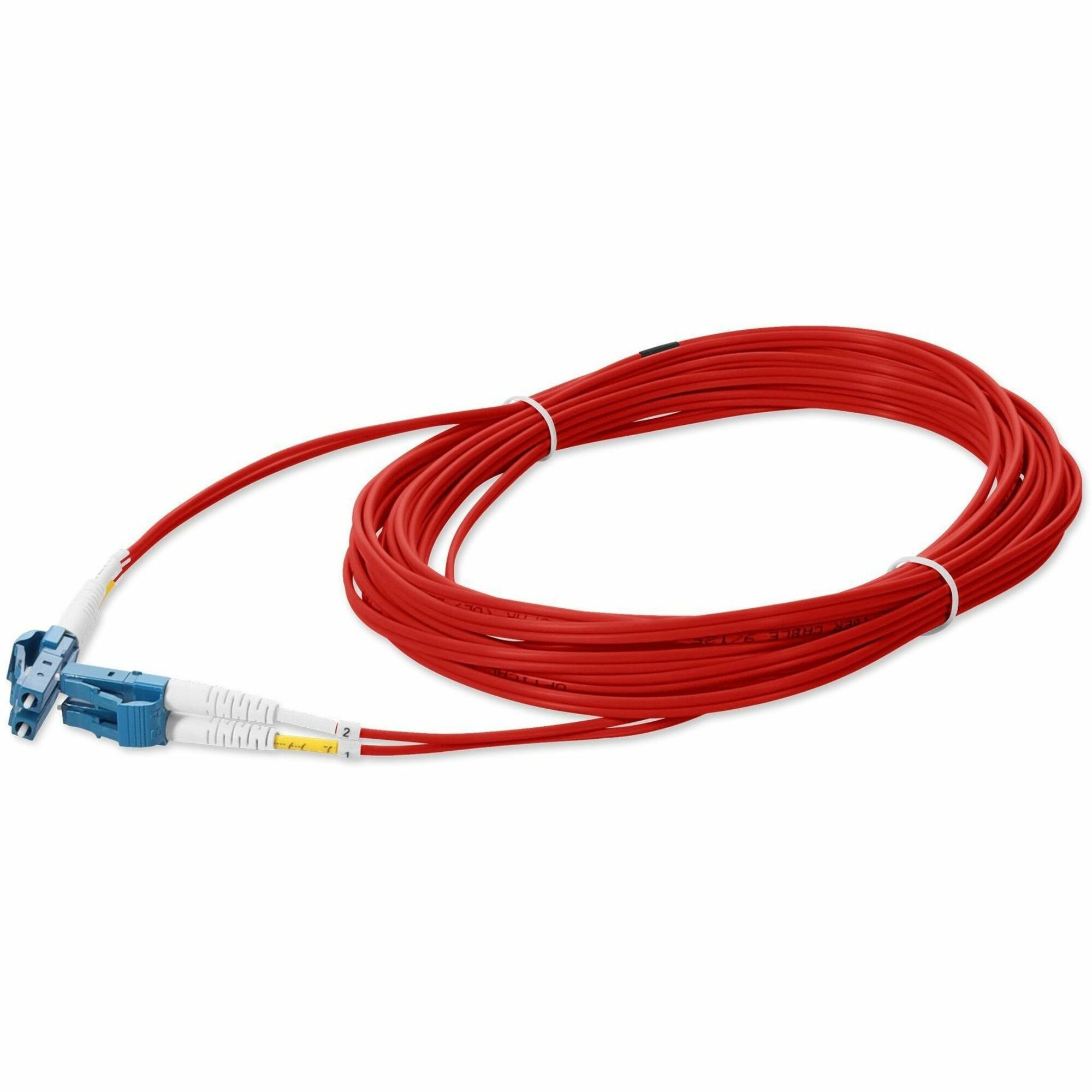 AddOn 10m LC (Male) to LC (Male) Red OS2 Duplex Fiber OFNR (Riser-Rated) Patch Cable